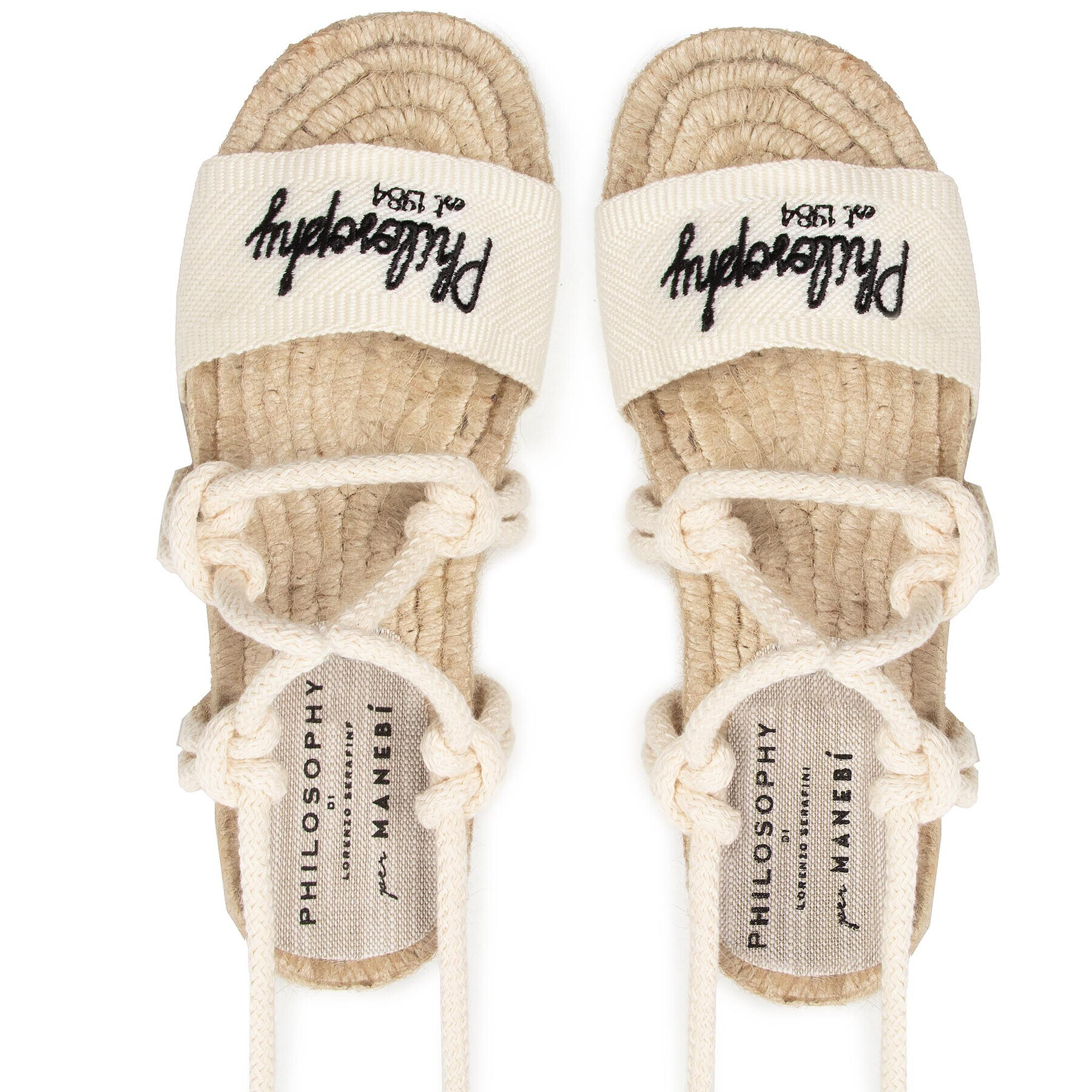 Manebi Espadrile by Philosophy Di Lorenzo Serafini 41A6302-8207-0002 Bež - Pepit.si