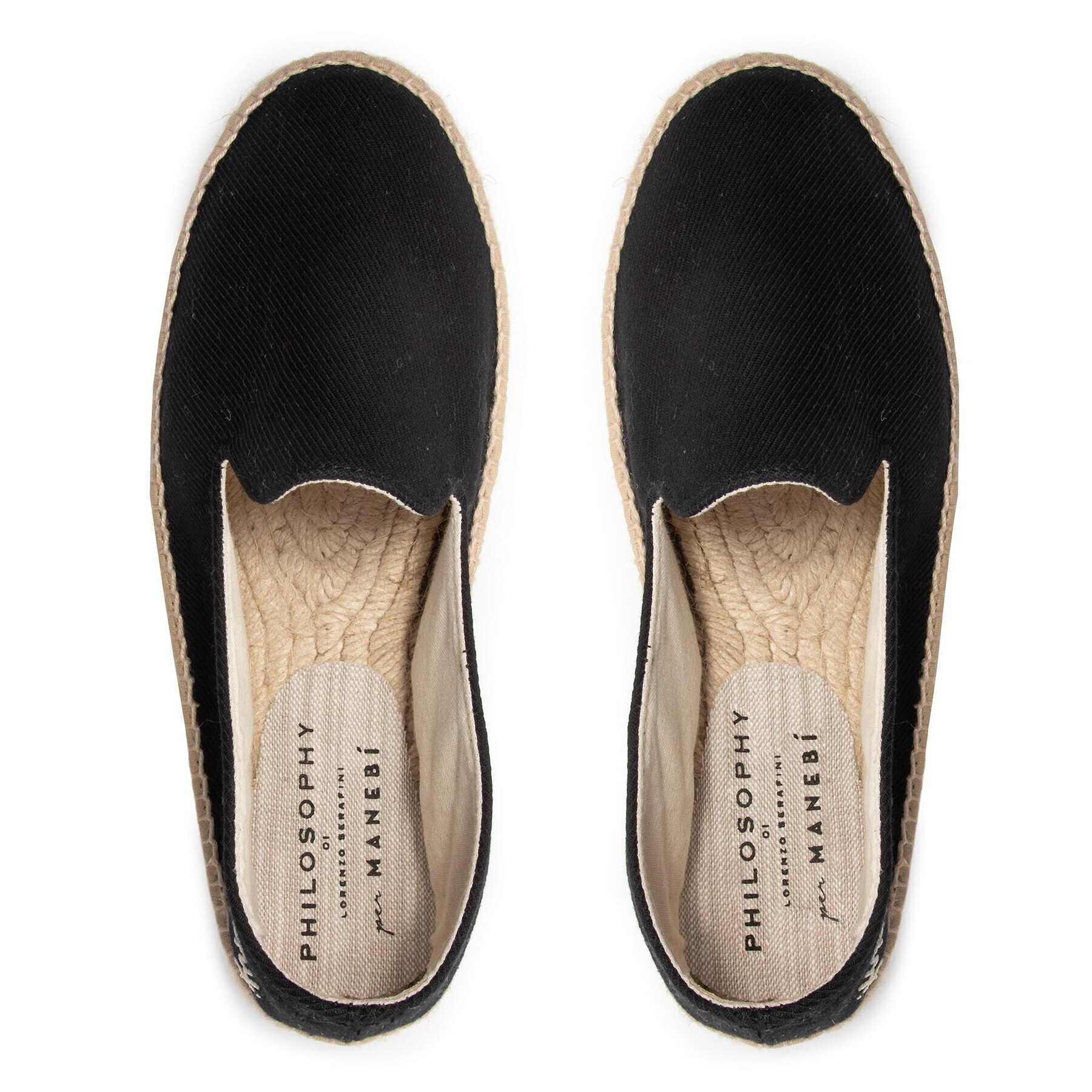 Manebi Espadrile by Philosophy Di Lorenzo Serafini 41AA6002-8204-0555 Črna - Pepit.si