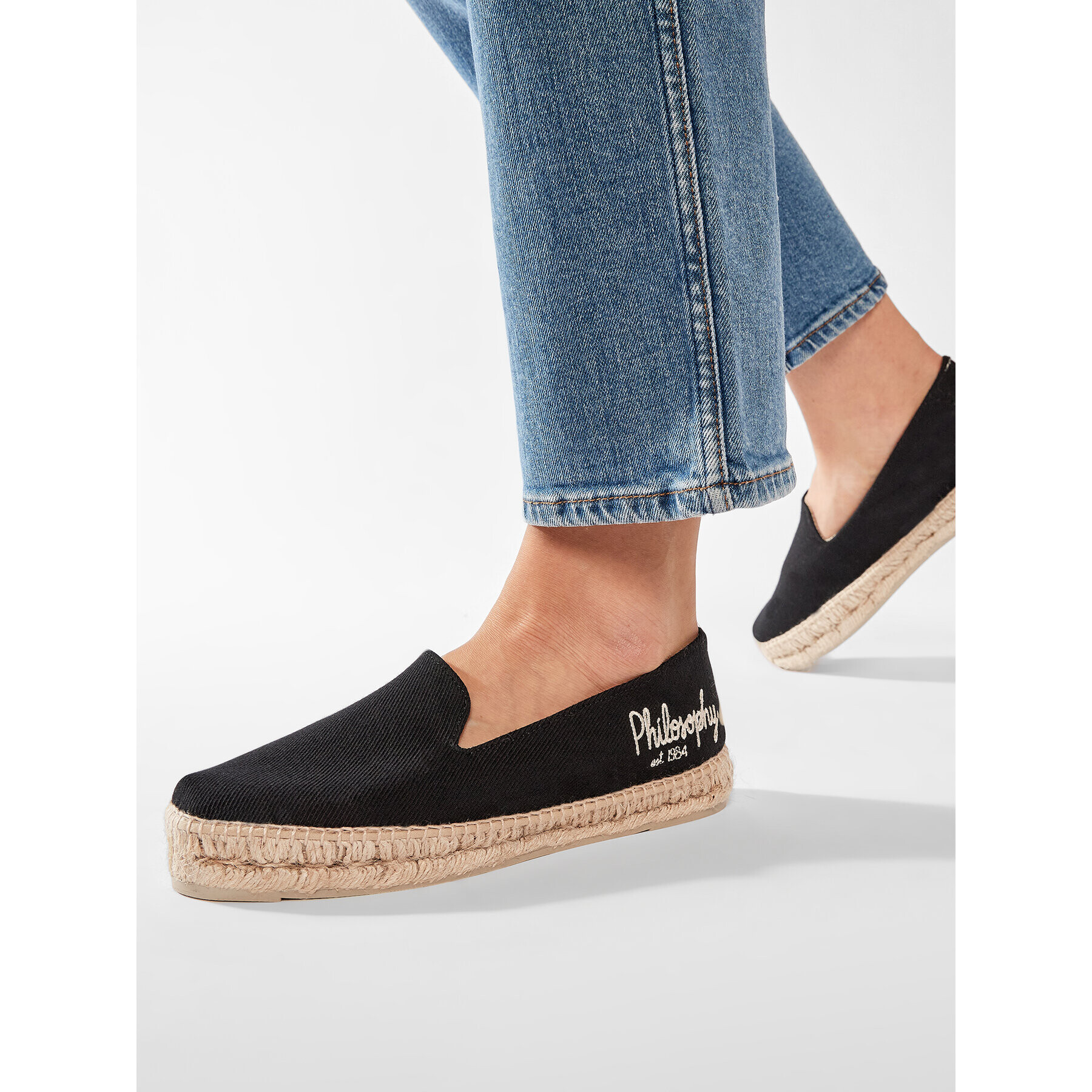 Manebi Espadrile by Philosophy Di Lorenzo Serafini 41AA6002-8204-0555 Črna - Pepit.si