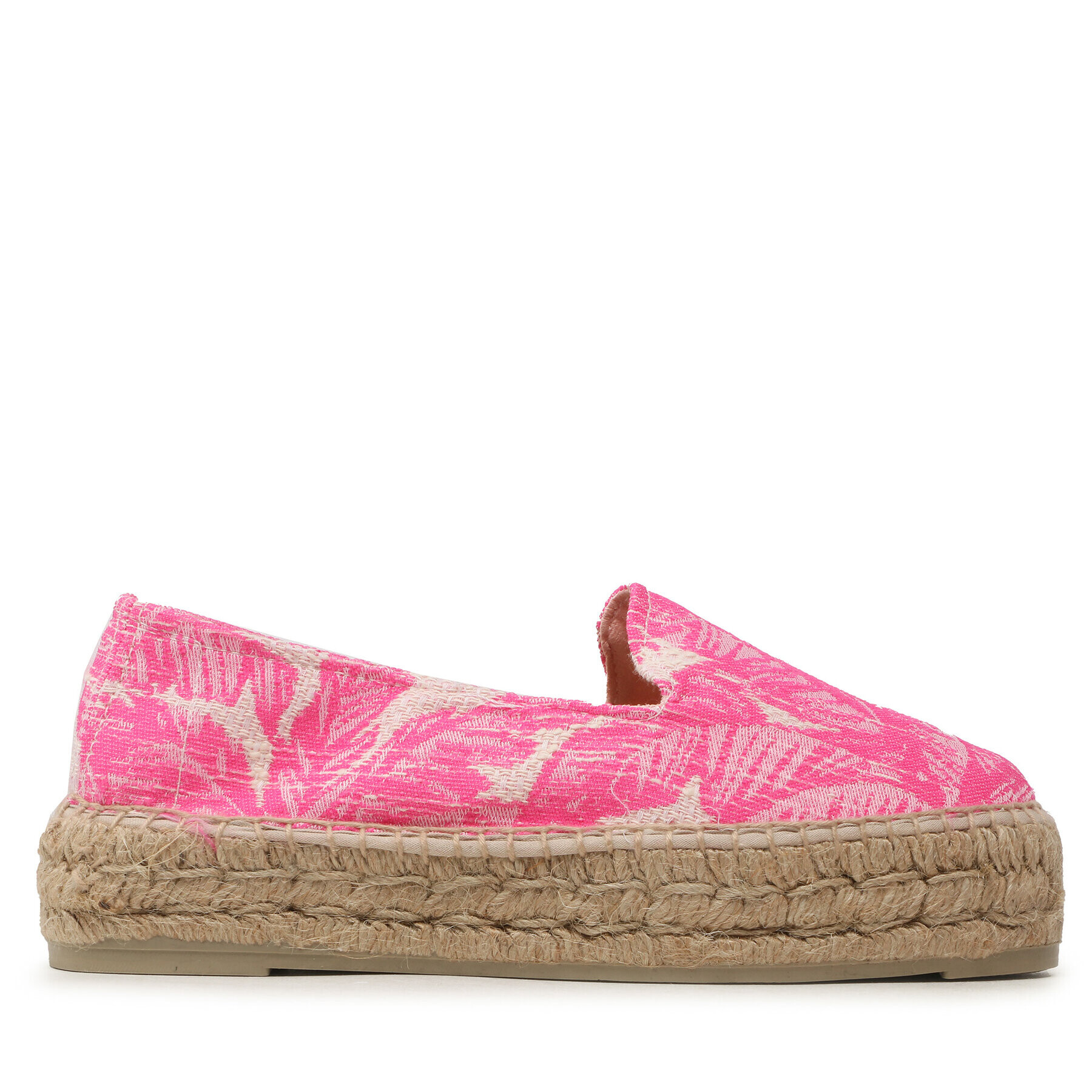 Manebi Espadrile Cotton Jaquard Double Sole Espadrilles G 4.7 D0 Roza - Pepit.si