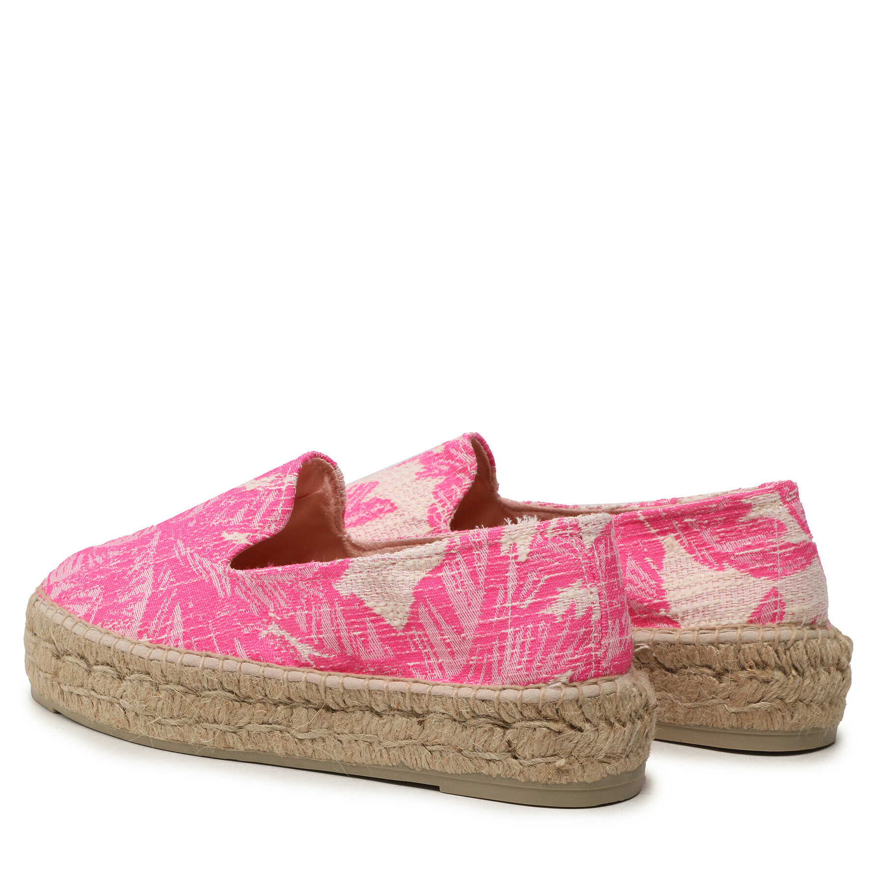 Manebi Espadrile Cotton Jaquard Double Sole Espadrilles G 4.7 D0 Roza - Pepit.si