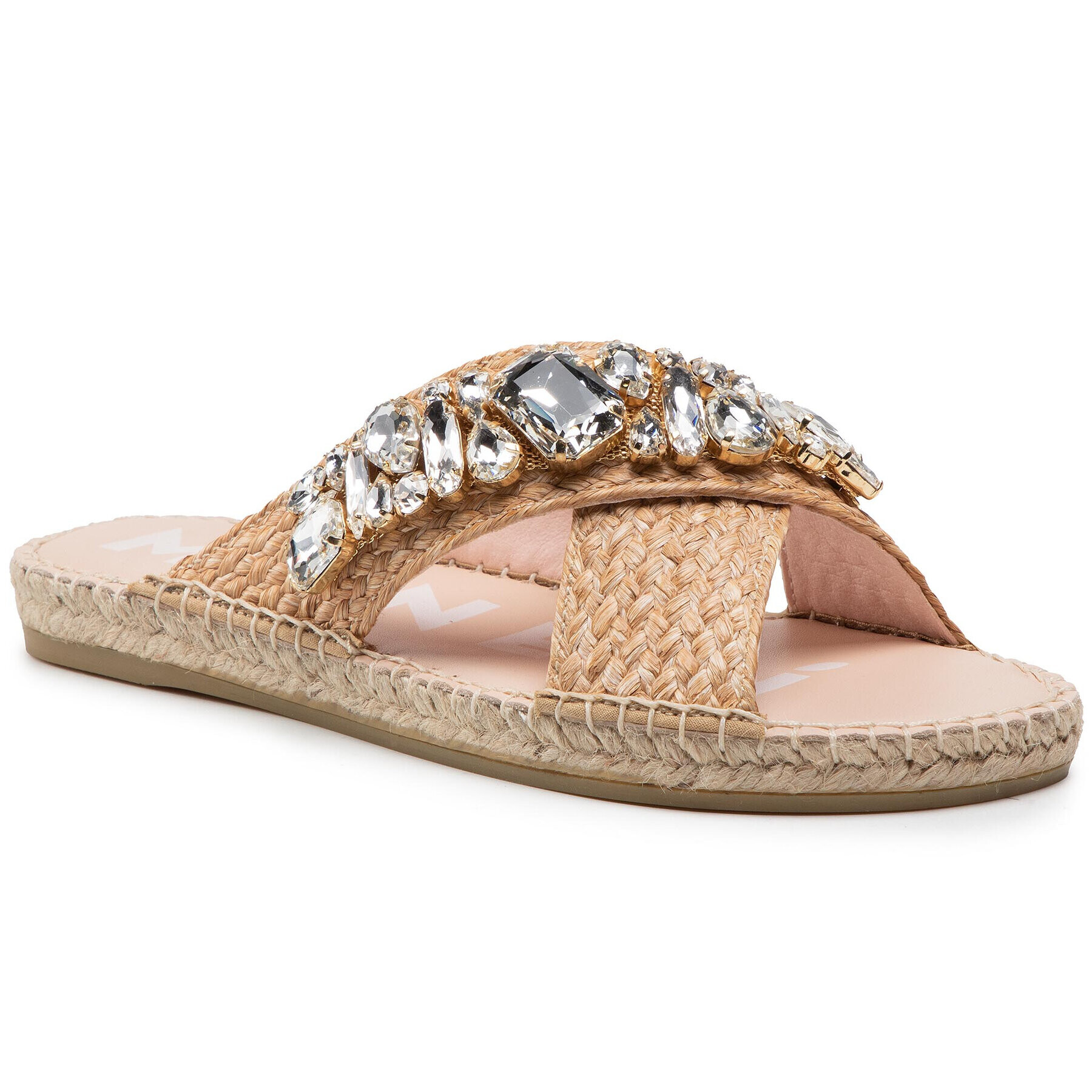 Manebi Espadrile Flat Sandals G 5.1 JS Bež - Pepit.si