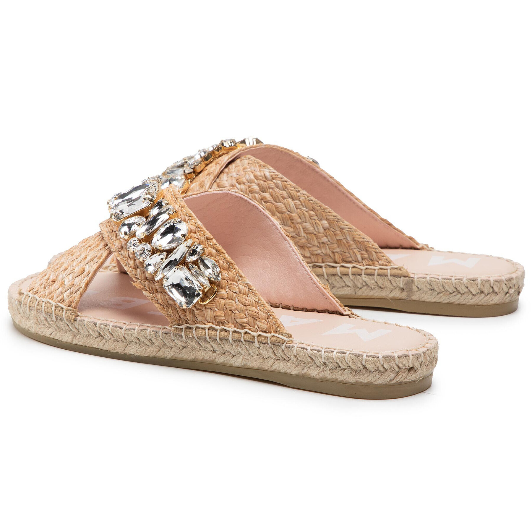 Manebi Espadrile Flat Sandals G 5.1 JS Bež - Pepit.si