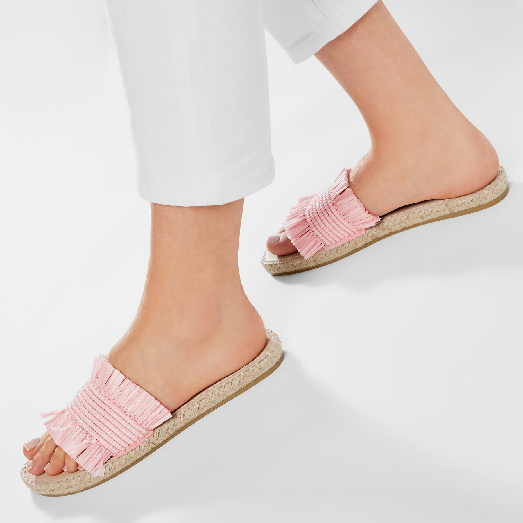 Manebi Espadrile Flat Sandals G 5.2 Js Roza - Pepit.si