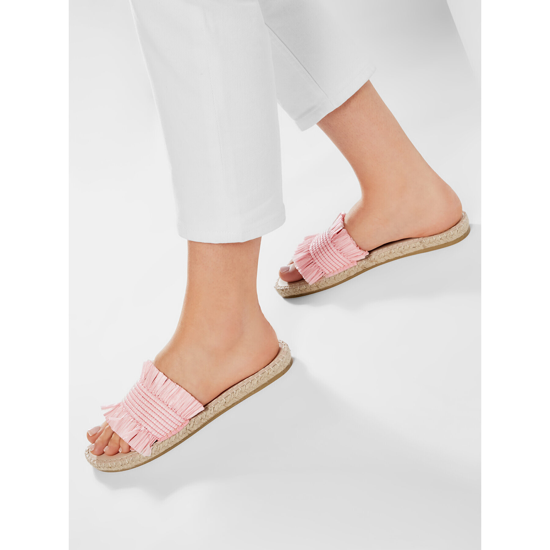 Manebi Espadrile Flat Sandals G 5.2 Js Roza - Pepit.si