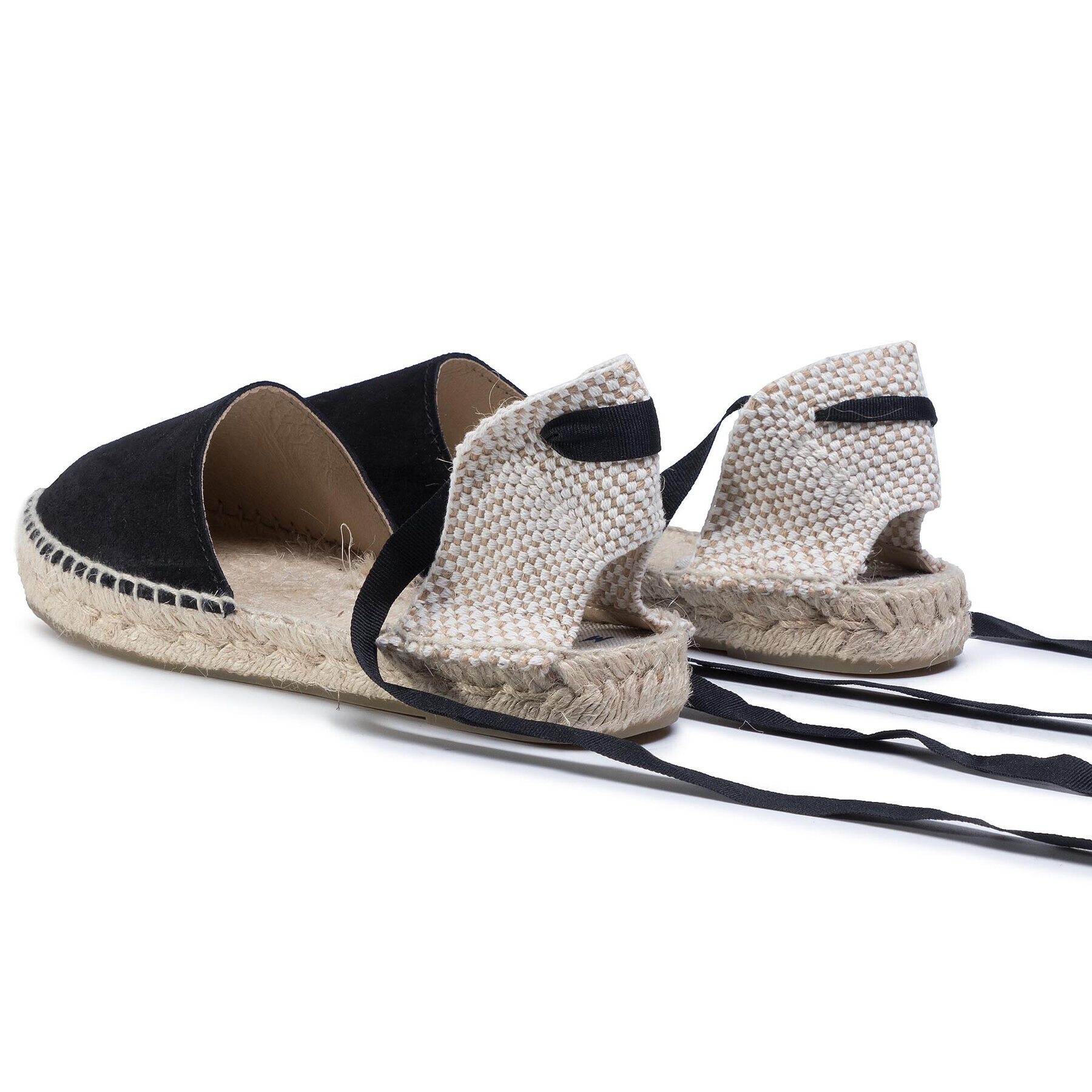 Manebi Espadrile Flat Valenciana K 1.0 P0 Črna - Pepit.si