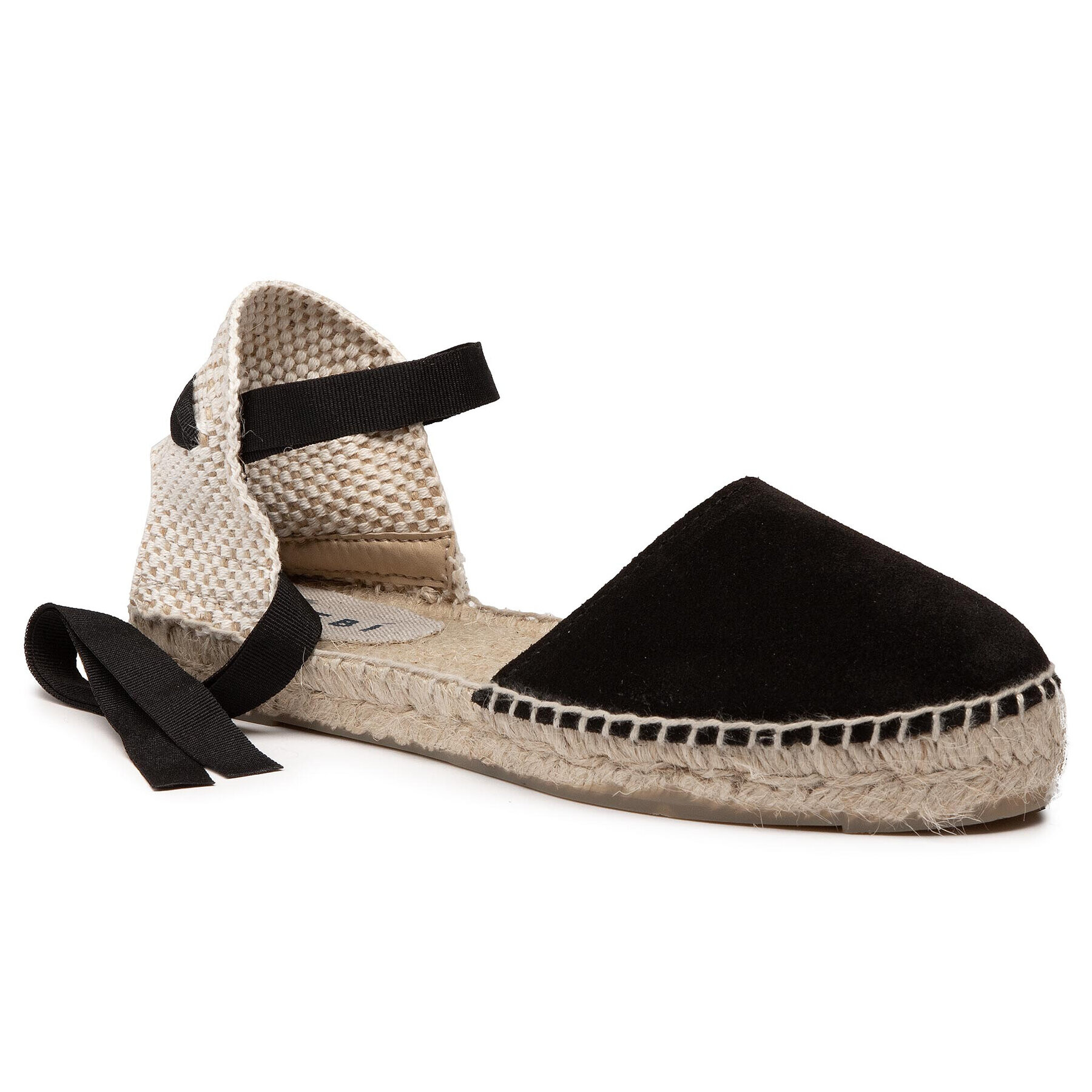 Manebi Espadrile Flat Valenciana K 1.0 P0 Črna - Pepit.si