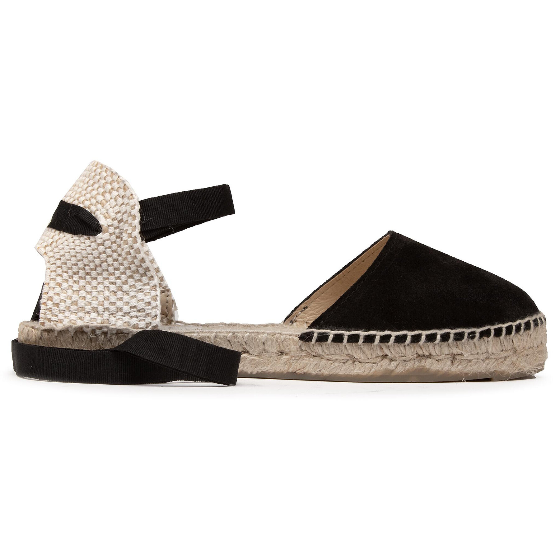 Manebi Espadrile Flat Valenciana K 1.0 P0 Črna - Pepit.si