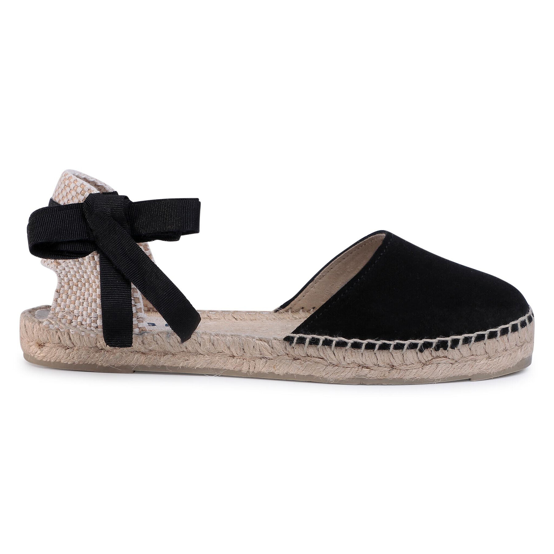 Manebi Espadrile Flat Valenciana K 1.0 P0 Črna - Pepit.si