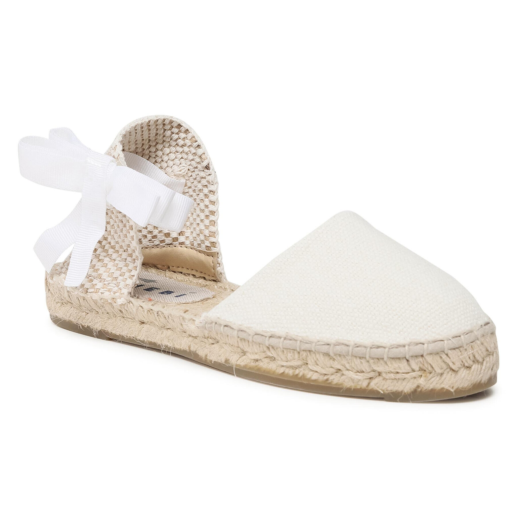 Manebi Espadrile Flat Valenciana O 4.0 P0 Bela - Pepit.si