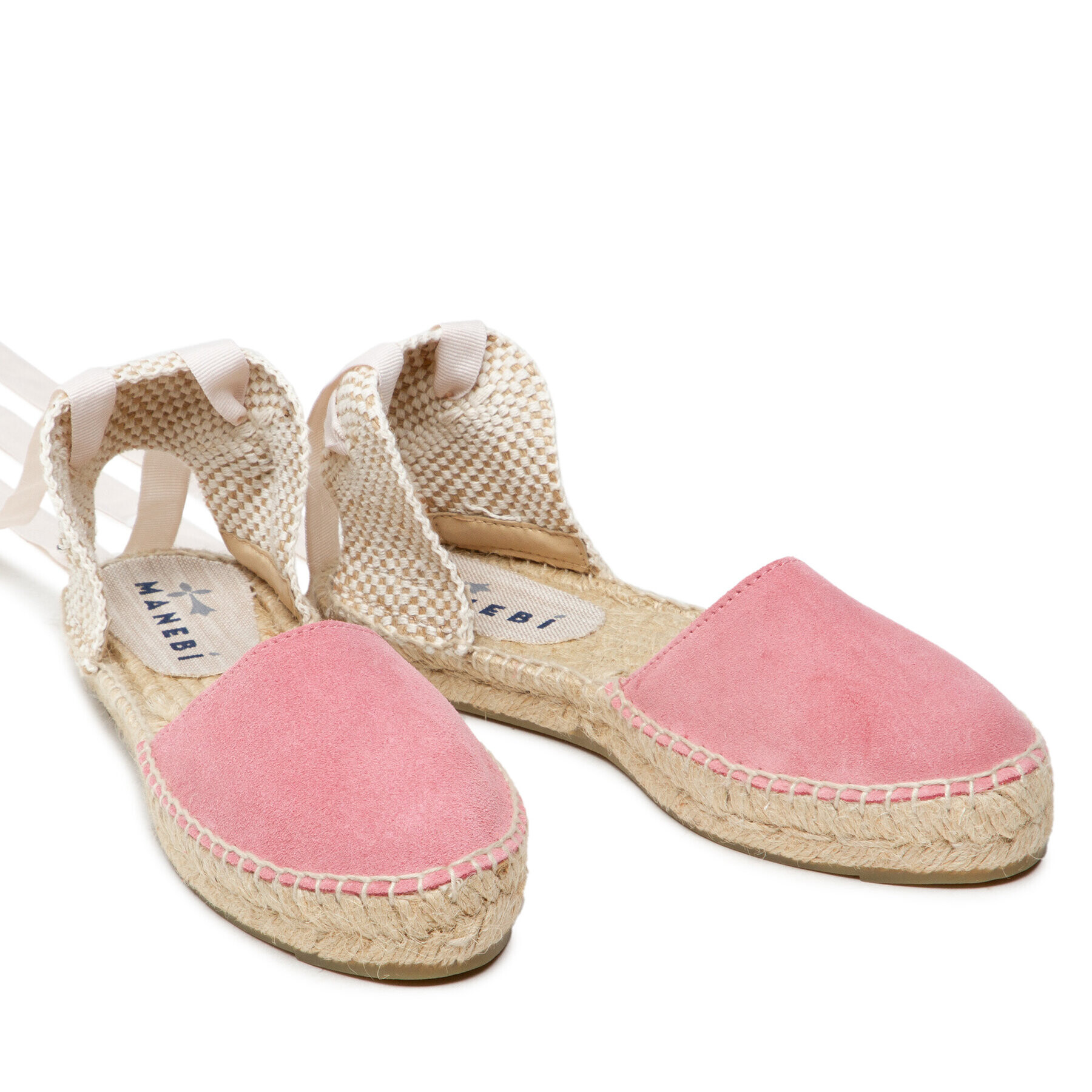 Manebi Espadrile Flat Valenciana R 3.4 P0 Roza - Pepit.si