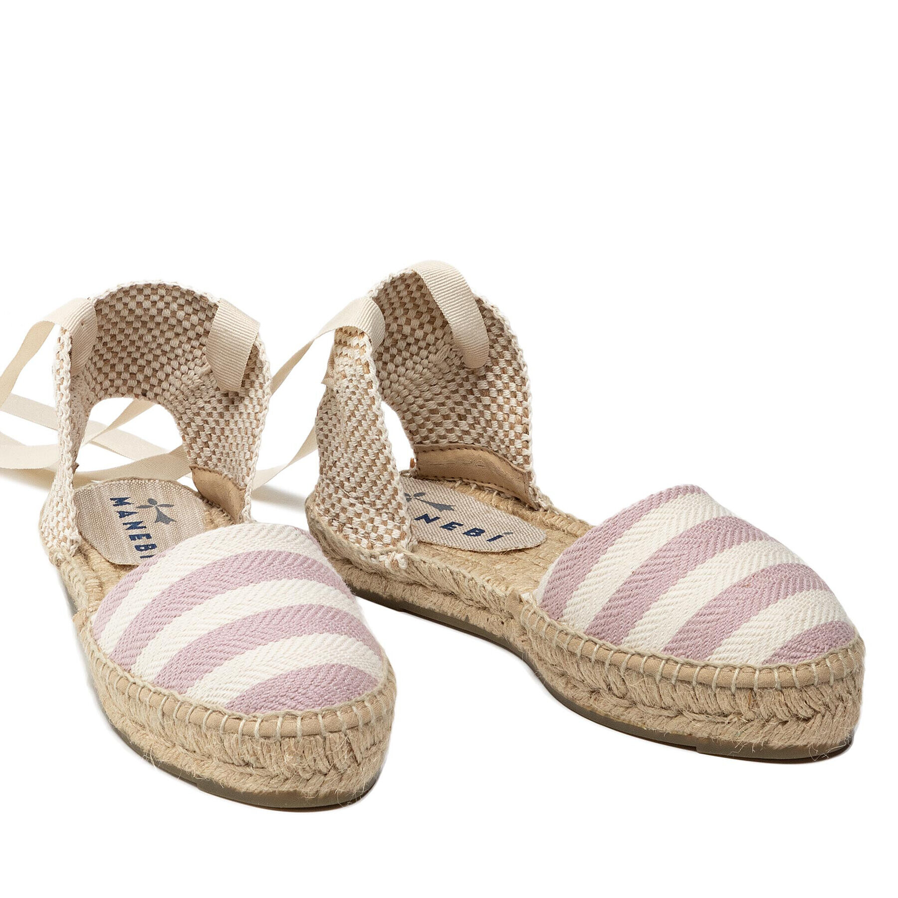 Manebi Espadrile Flat Valenciana T 2.0 P0 Bež - Pepit.si