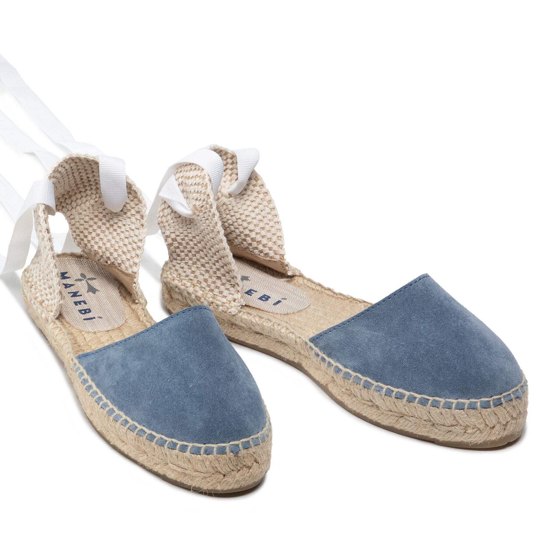 Manebi Espadrile Flat Velanciana K 1.3 P0 Modra - Pepit.si