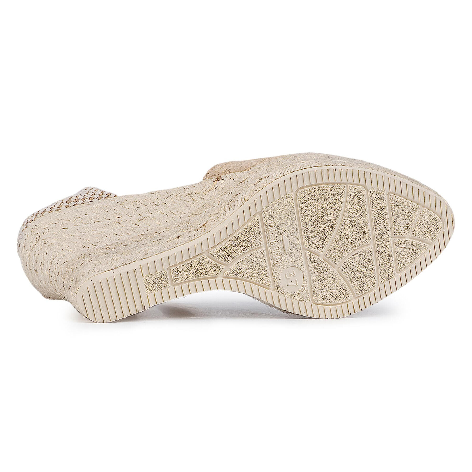 Manebi Espadrile Heart Shape Wedges M 1.1 WH Bež - Pepit.si