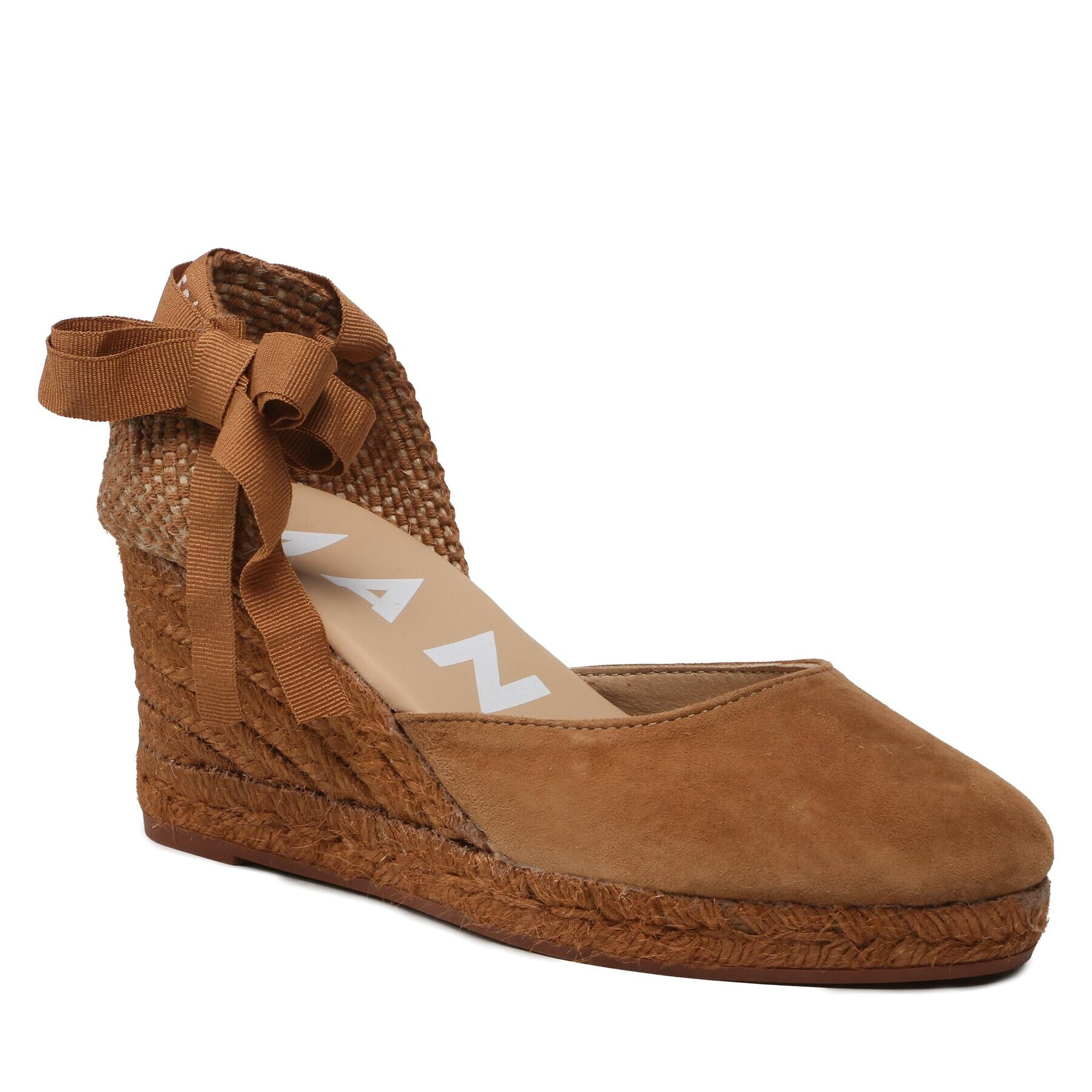 Manebi Espadrile Low Wedge Espadrilles R 2.0 WL Rjava - Pepit.si