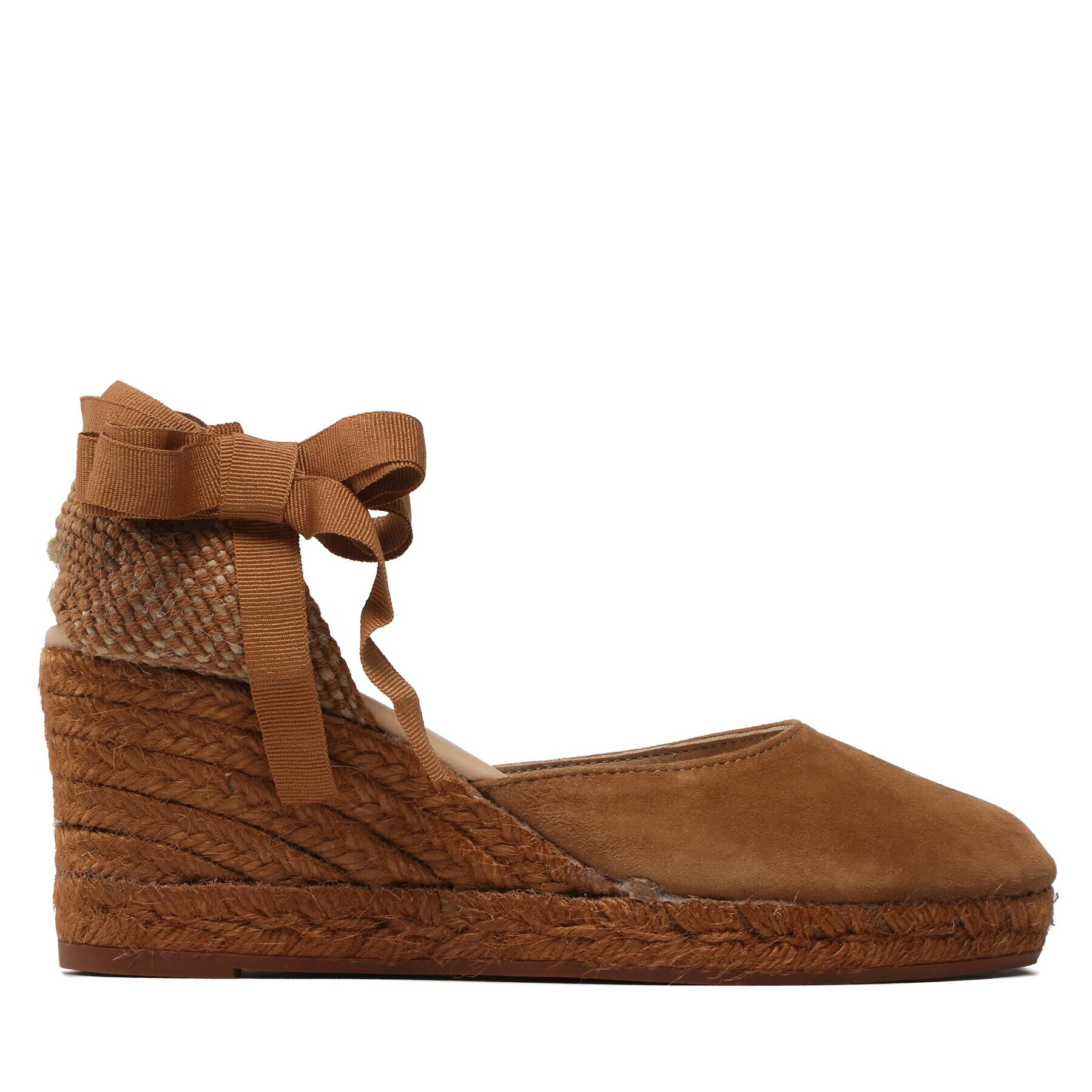 Manebi Espadrile Low Wedge Espadrilles R 2.0 WL Rjava - Pepit.si