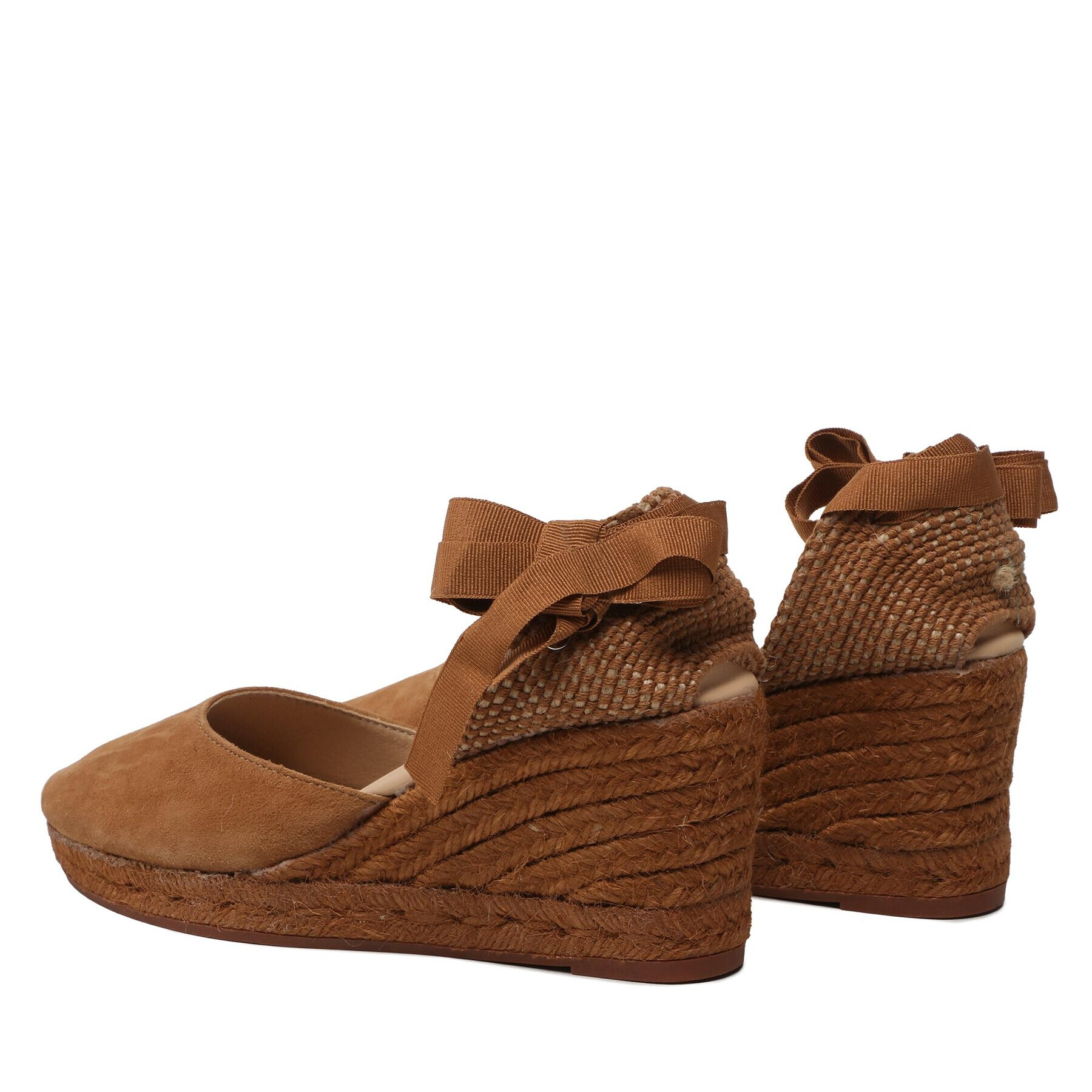 Manebi Espadrile Low Wedge Espadrilles R 2.0 WL Rjava - Pepit.si