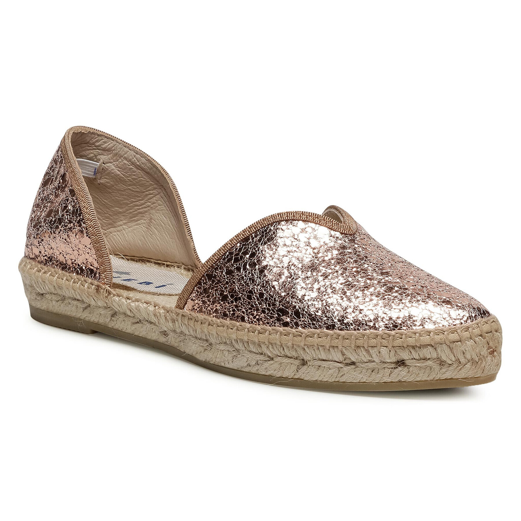 Manebi Espadrile Open-Side Flats G 0.4 O0 Zlata - Pepit.si