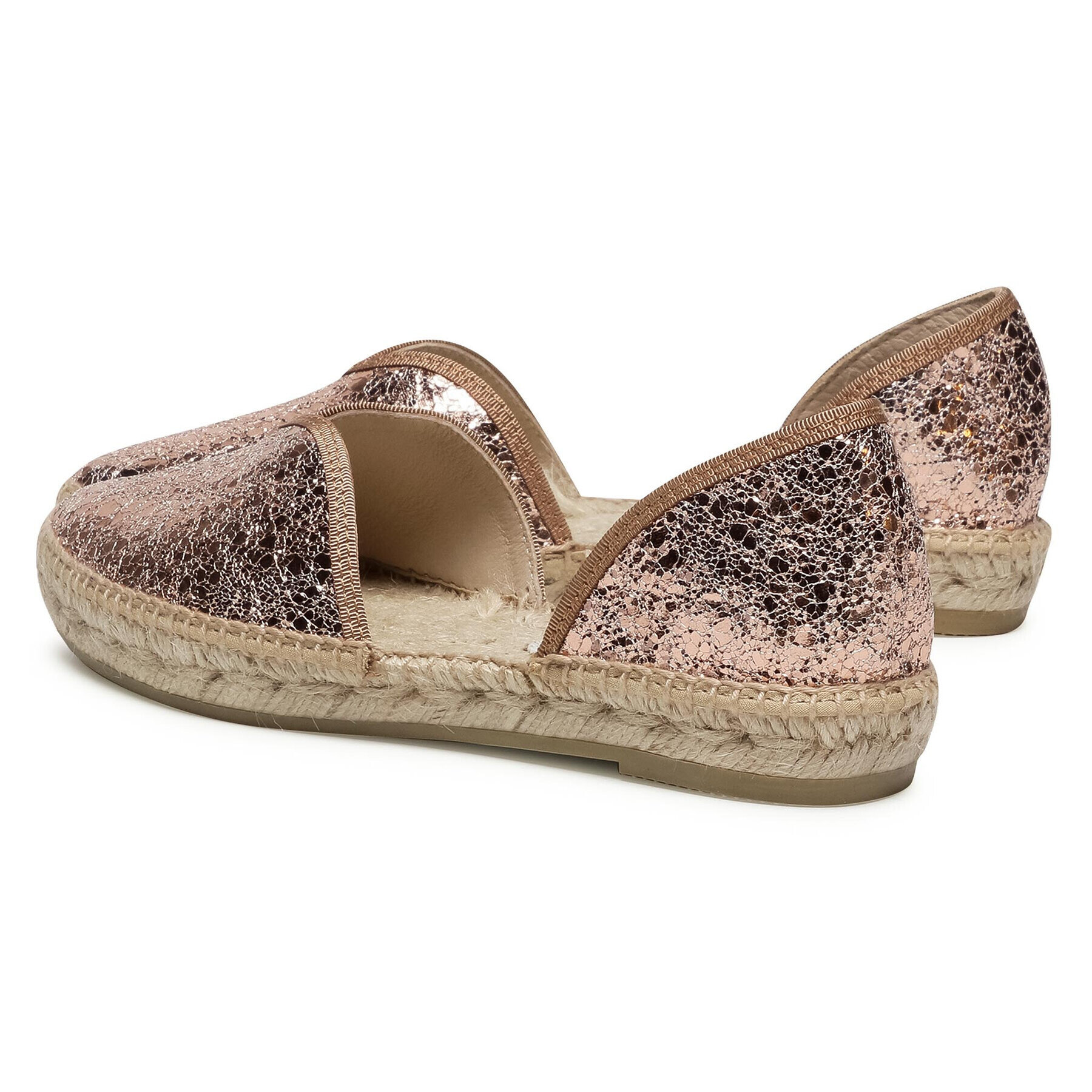 Manebi Espadrile Open-Side Flats G 0.4 O0 Zlata - Pepit.si