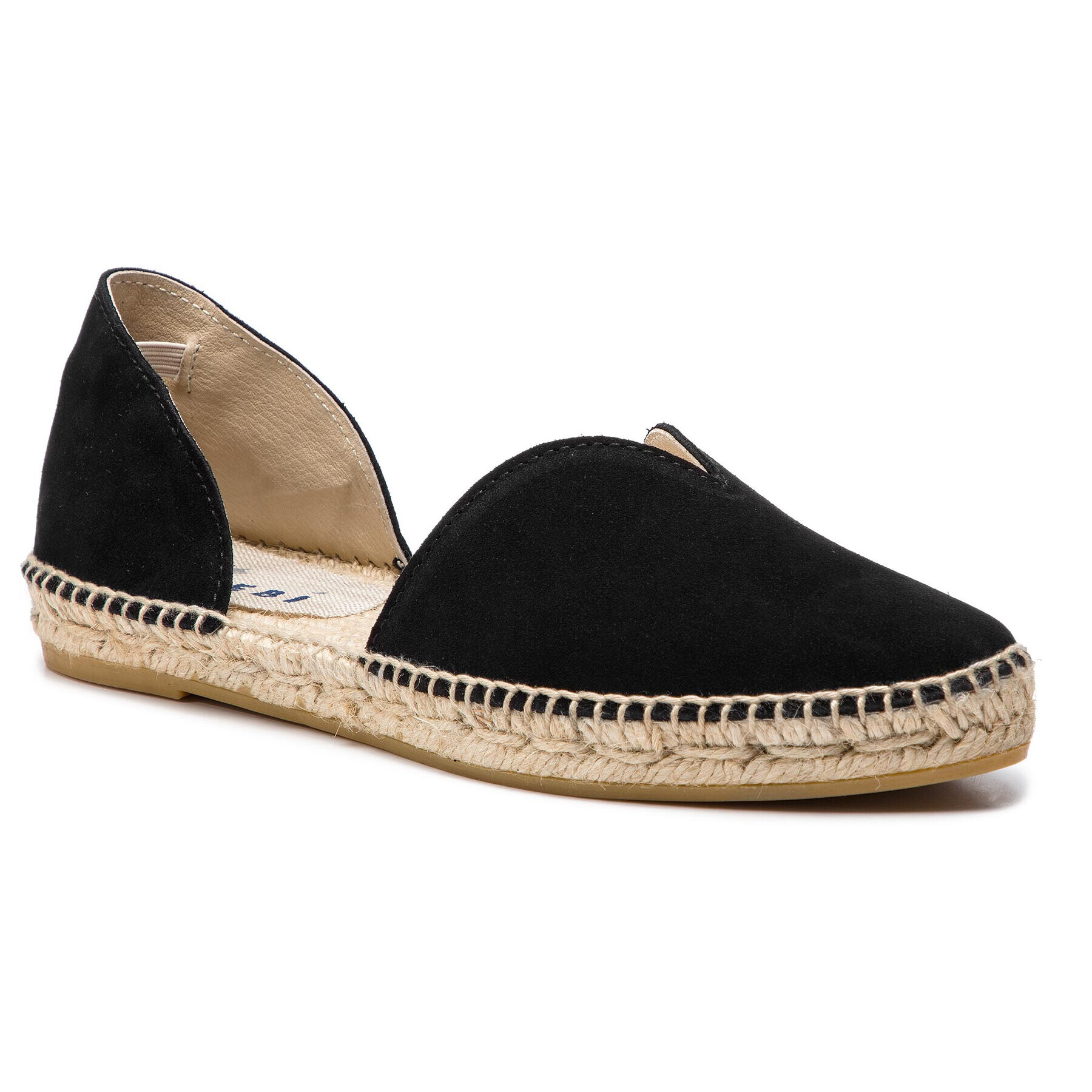 Manebi Espadrile Open Side Flats K 1.0 O0 Črna - Pepit.si