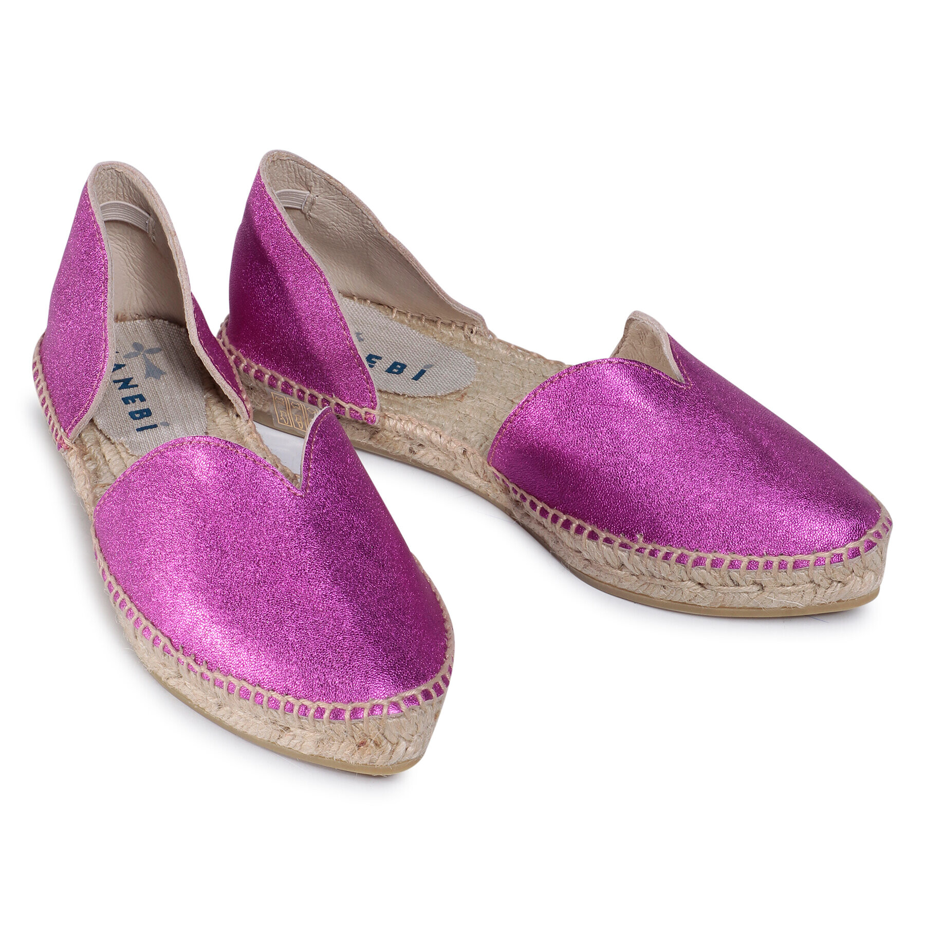 Manebi Espadrile Open-Side Flats O 1.3 O0 Roza - Pepit.si