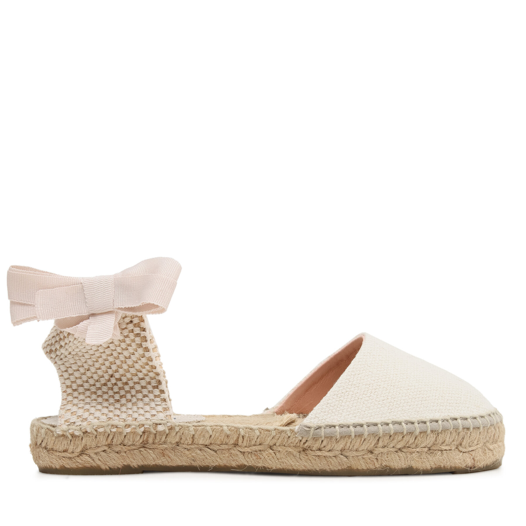 Manebi Espadrile Organic Hemp Flat Valenciana Espadrilles O 7.0 P0 Écru - Pepit.si