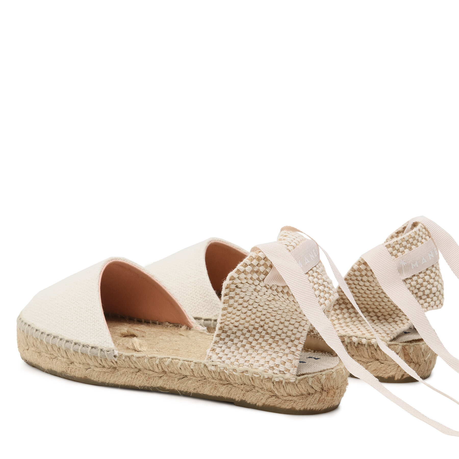 Manebi Espadrile Organic Hemp Flat Valenciana Espadrilles O 7.0 P0 Écru - Pepit.si