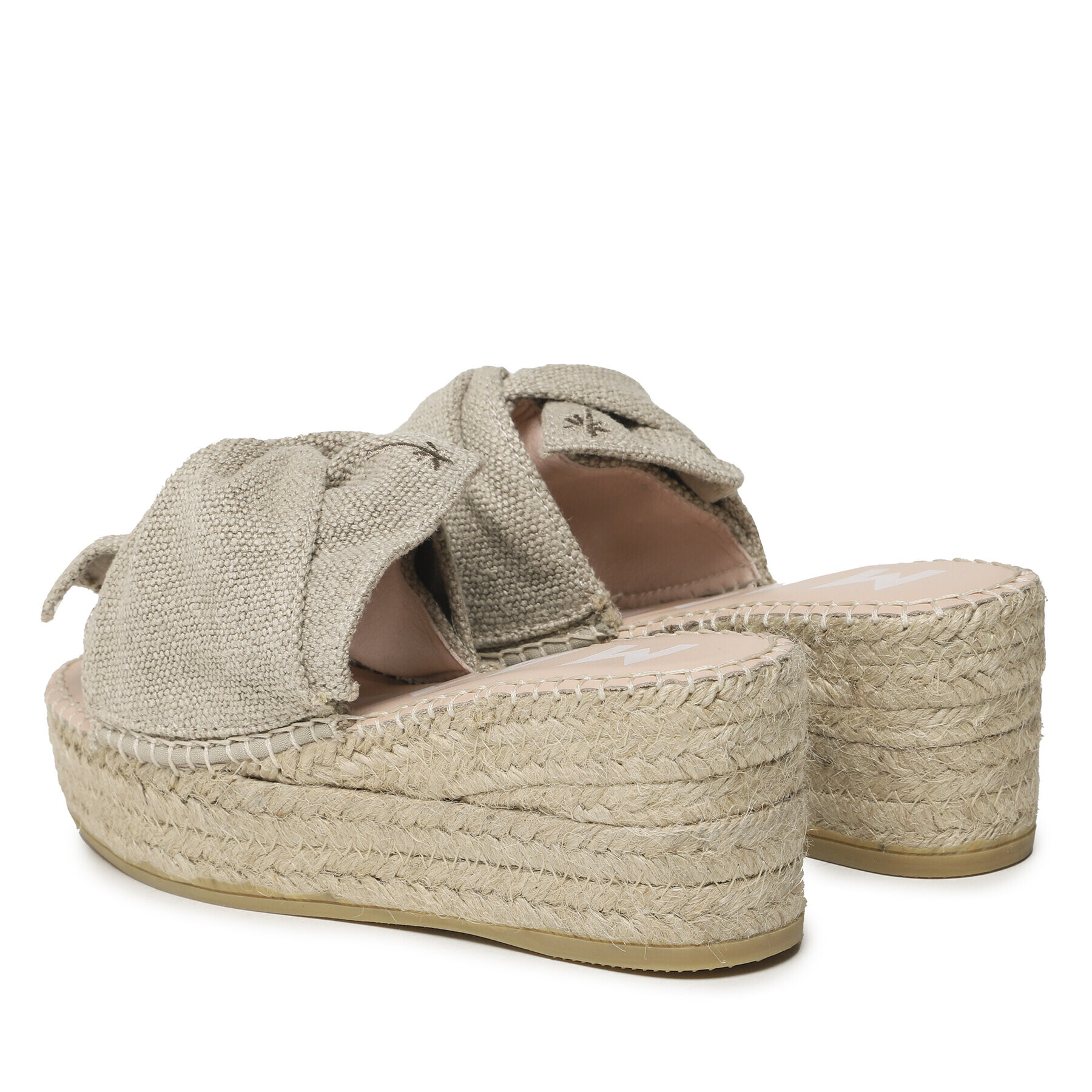 Manebi Espadrile Platforms With Knot O 7.1 WK Bež - Pepit.si