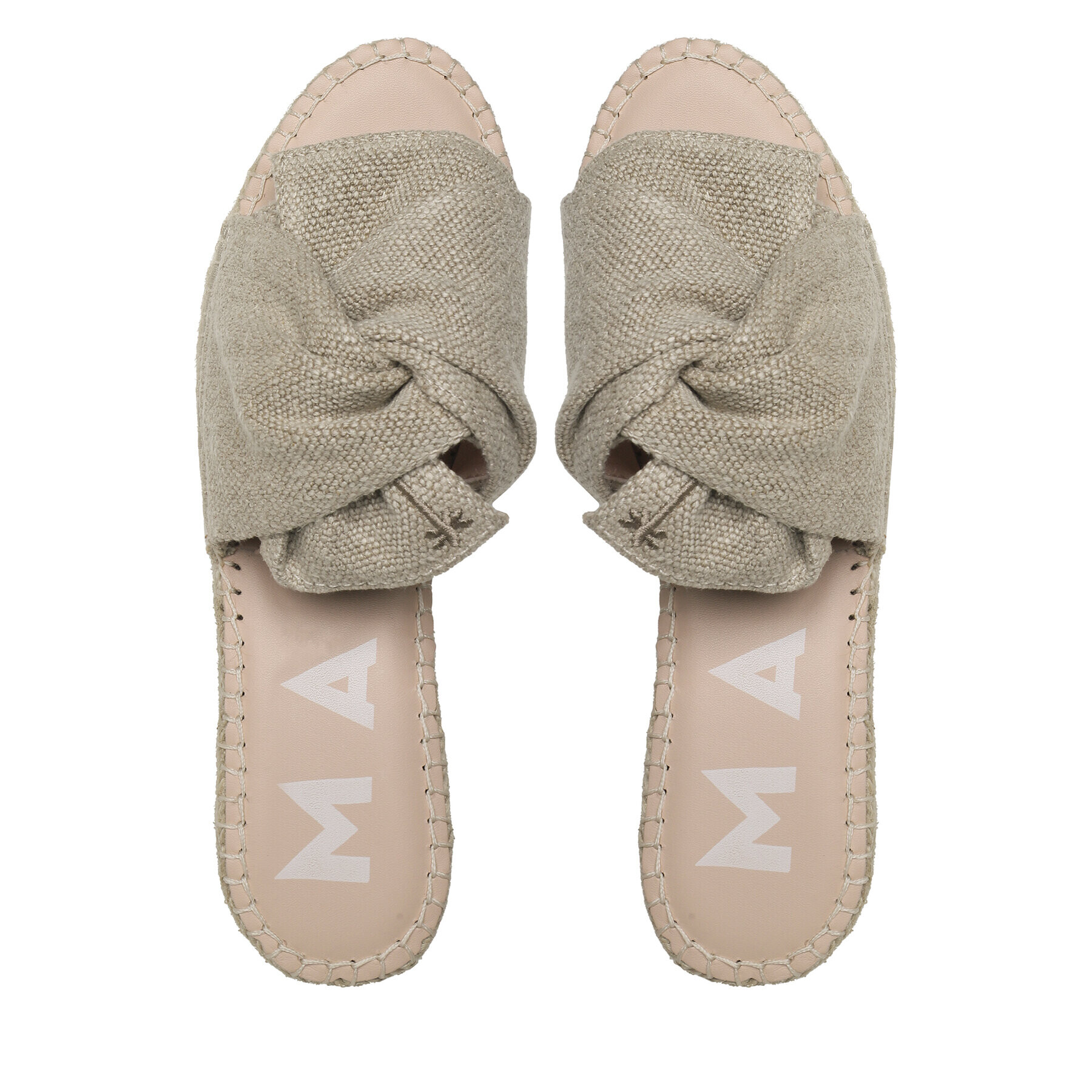 Manebi Espadrile Platforms With Knot O 7.1 WK Bež - Pepit.si