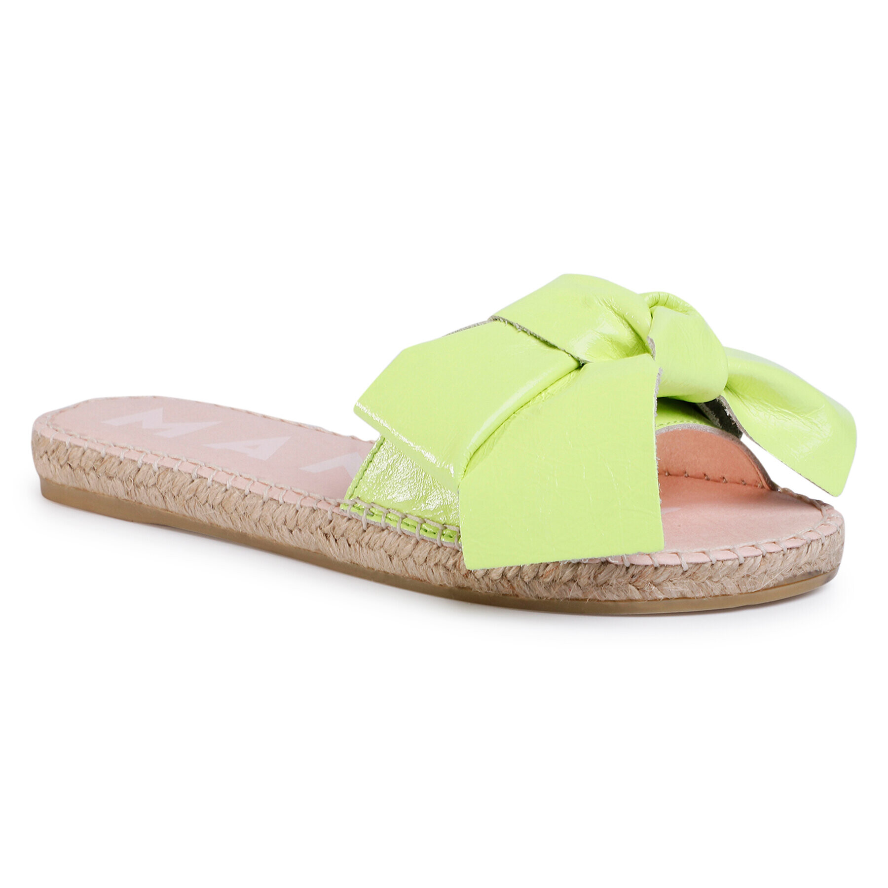 Manebi Espadrile Sandals With Bow F 9.0 J0 Zelena - Pepit.si