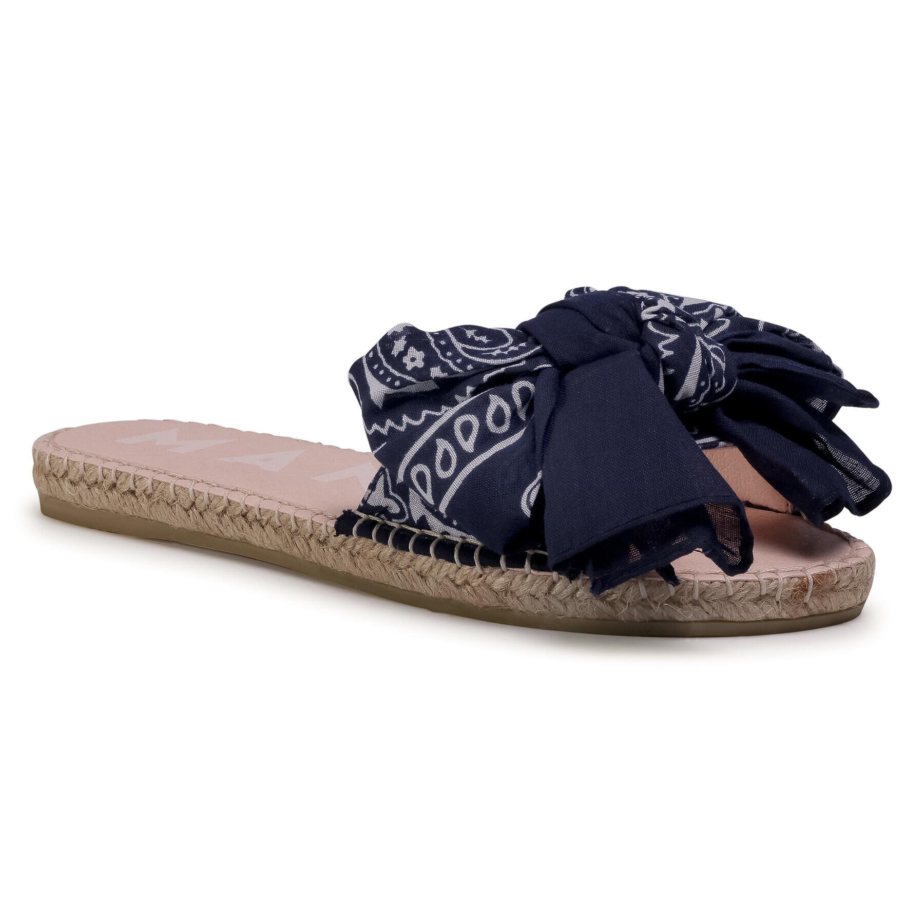 Manebi Espadrile Sandals With Bow F 9.6 J0 Mornarsko modra - Pepit.si