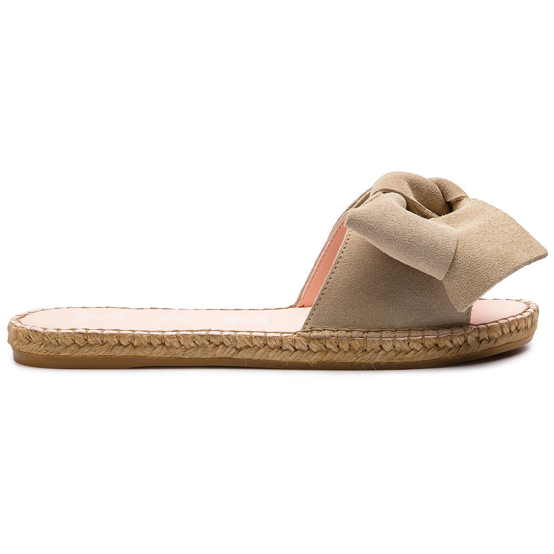 Manebi Espadrile Sandals With Bow K 1.1 J0 Bež - Pepit.si