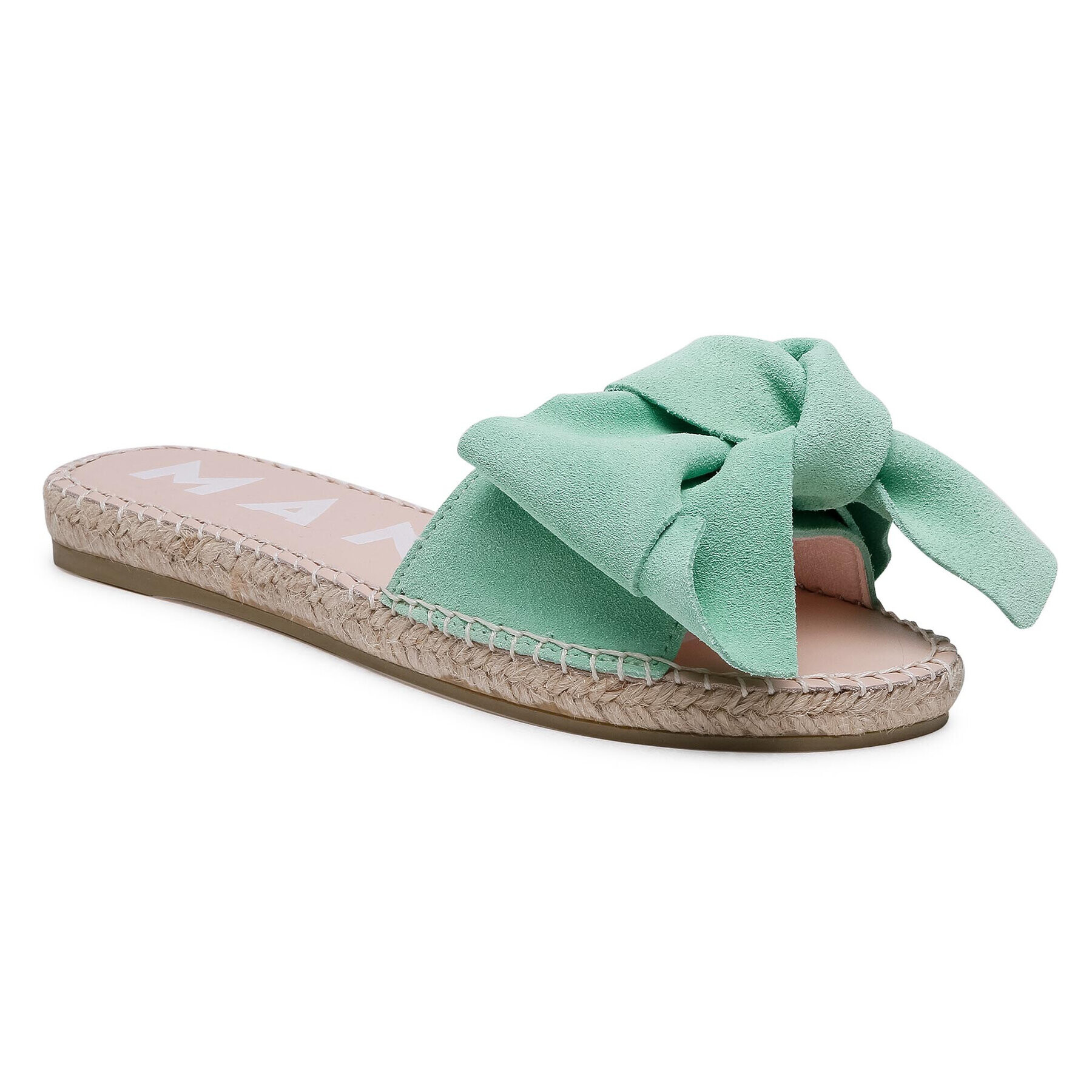 Manebi Espadrile Sandals With Bow M 3.1 J0 Zelena - Pepit.si