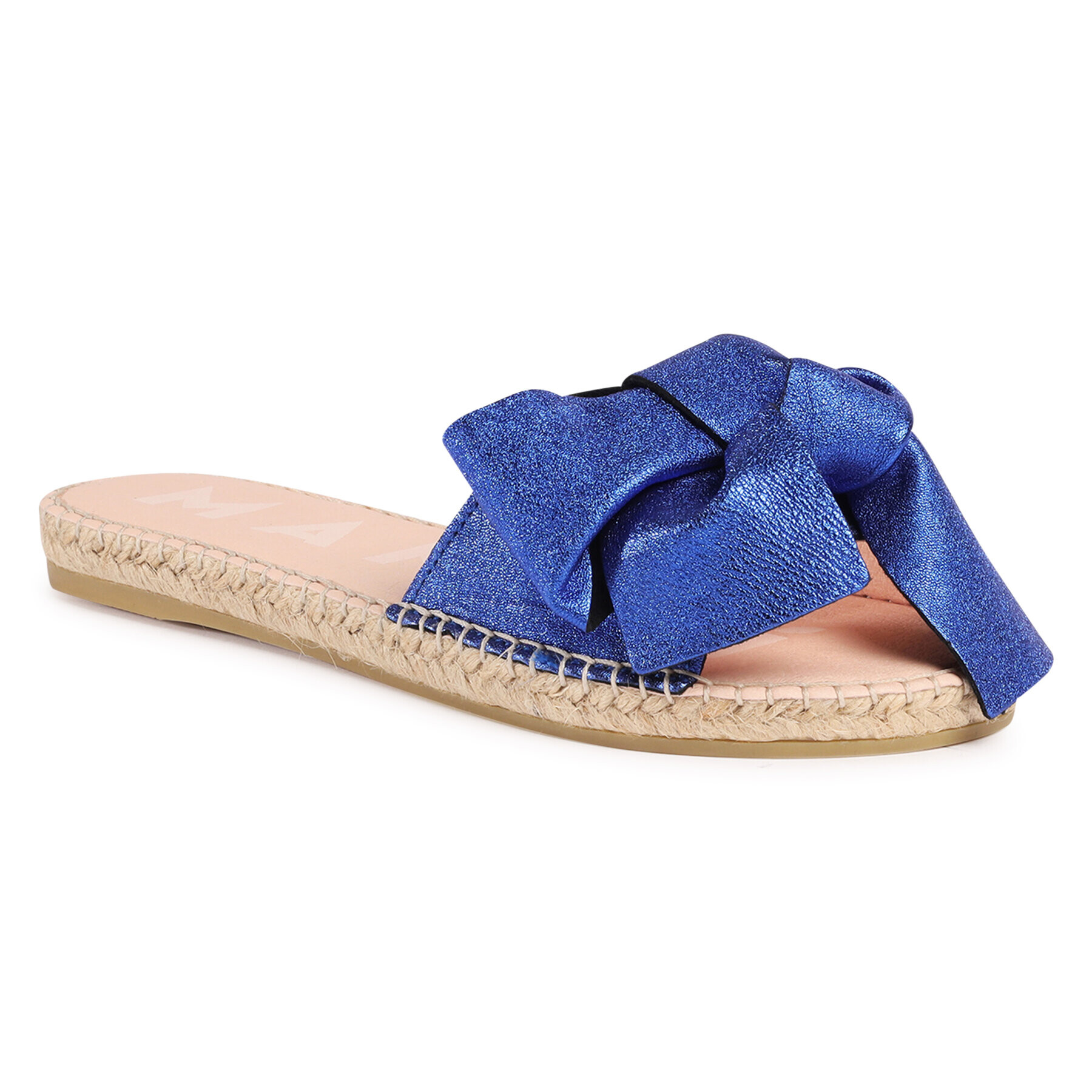 Manebi Espadrile Sandals With Bow O 1.6 J0 Modra - Pepit.si