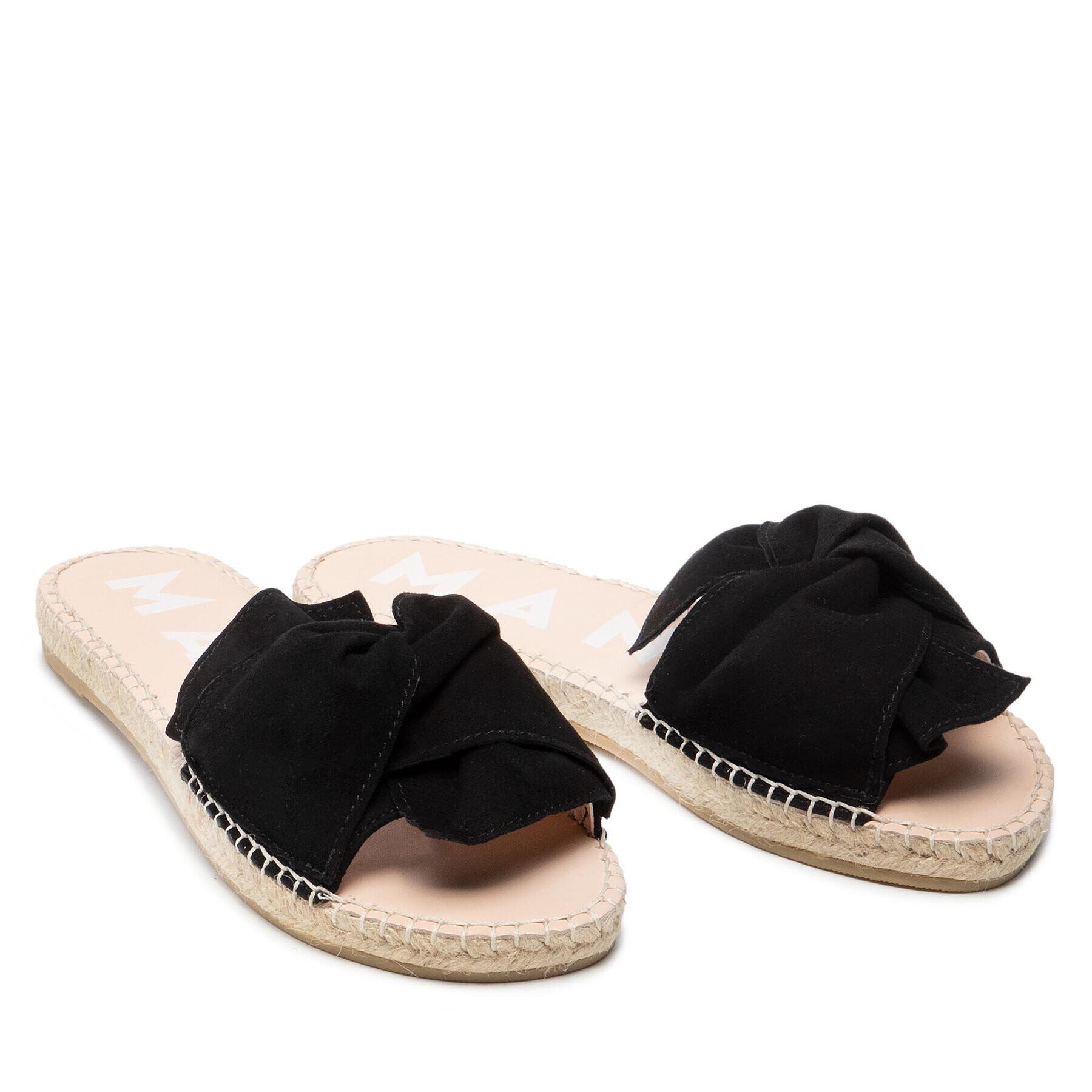 Manebi Espadrile Sandals With Knot K 1.0 Črna - Pepit.si