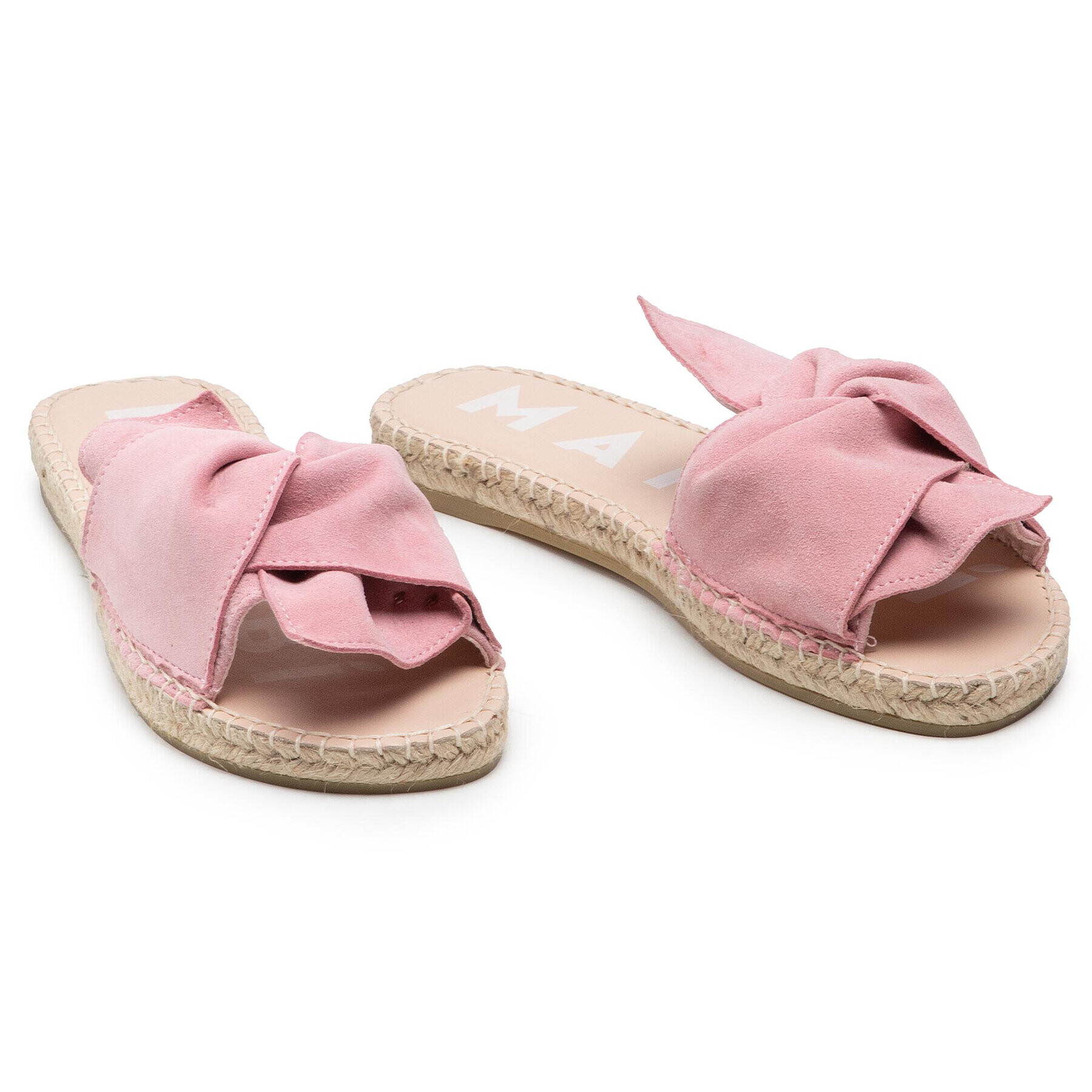 Manebi Espadrile Sandals With Knot M 1.4 JK Roza - Pepit.si