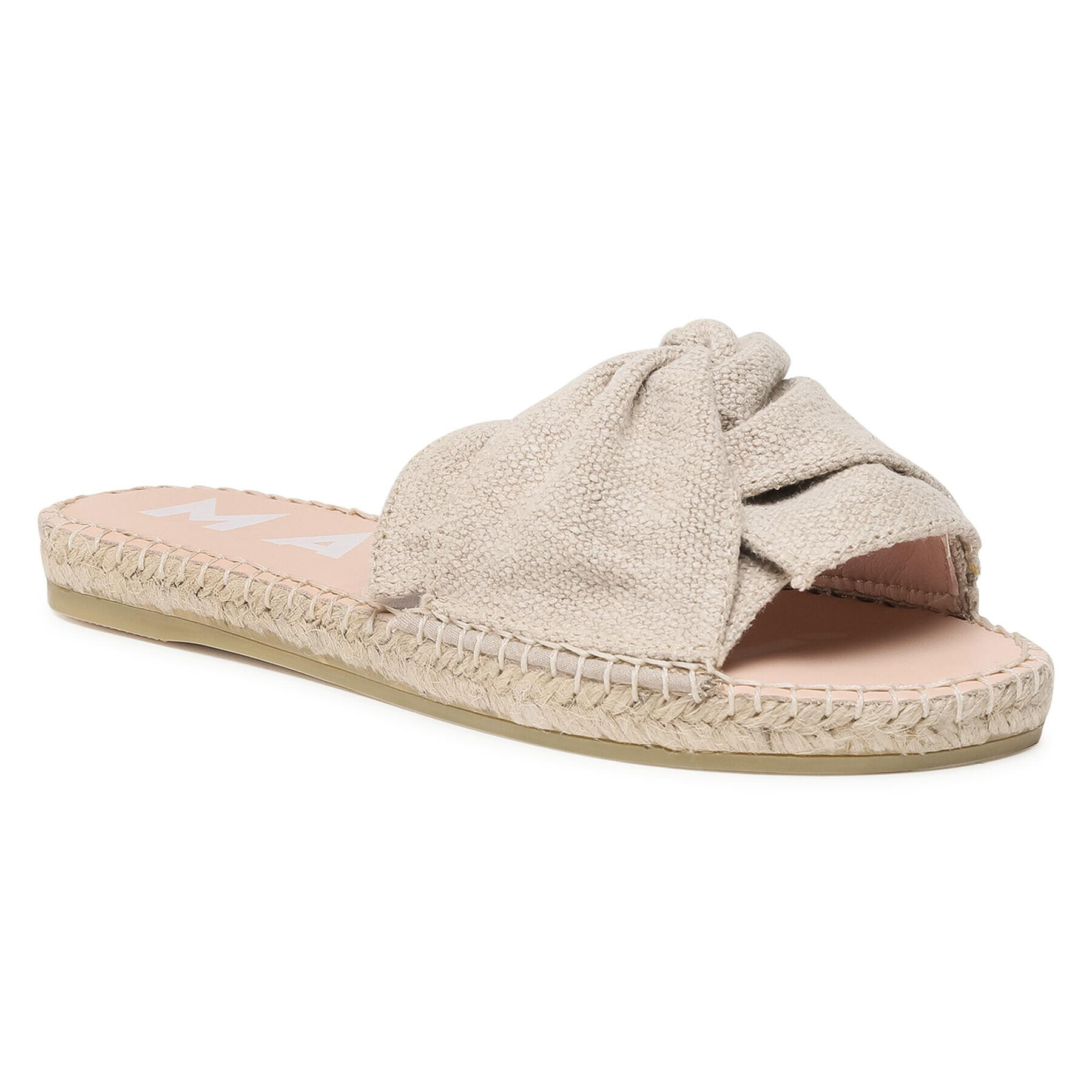 Manebi Espadrile Sandals With Knot O 4.1 Jk Bež - Pepit.si