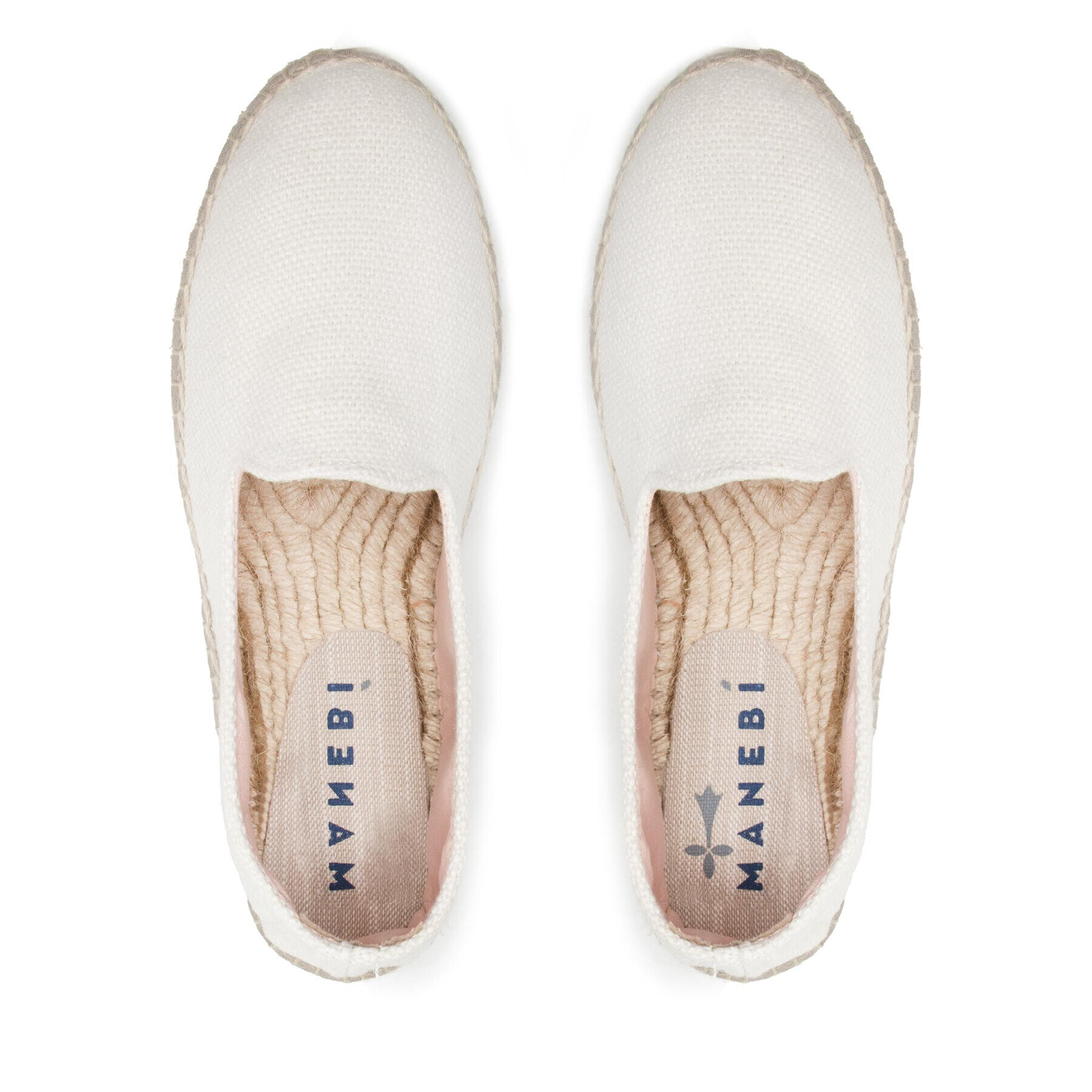 Manebi Espadrile Slippers W O 7.0 N0 Bela - Pepit.si