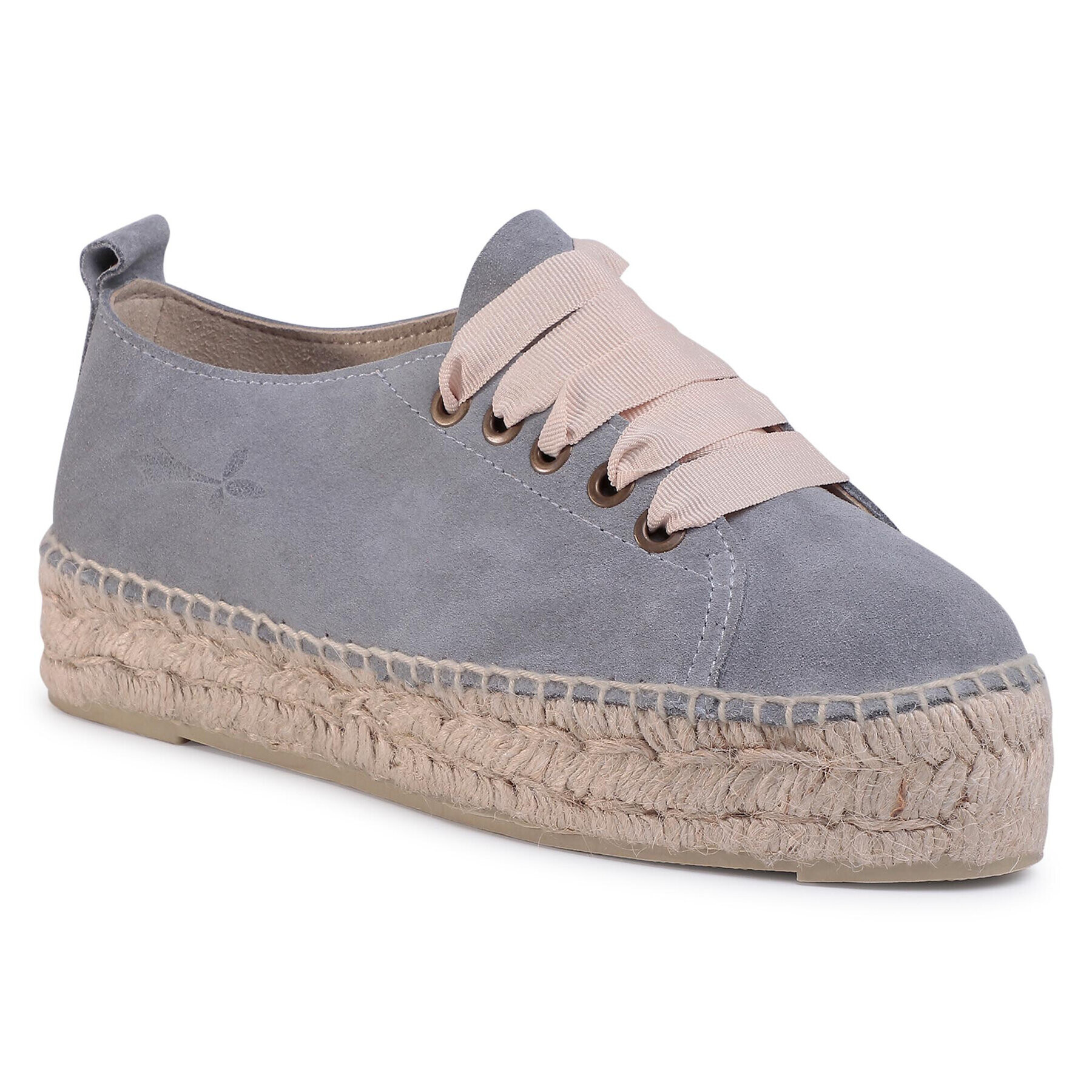 Manebi Espadrile Sneakers D A C.1 E0 Siva - Pepit.si