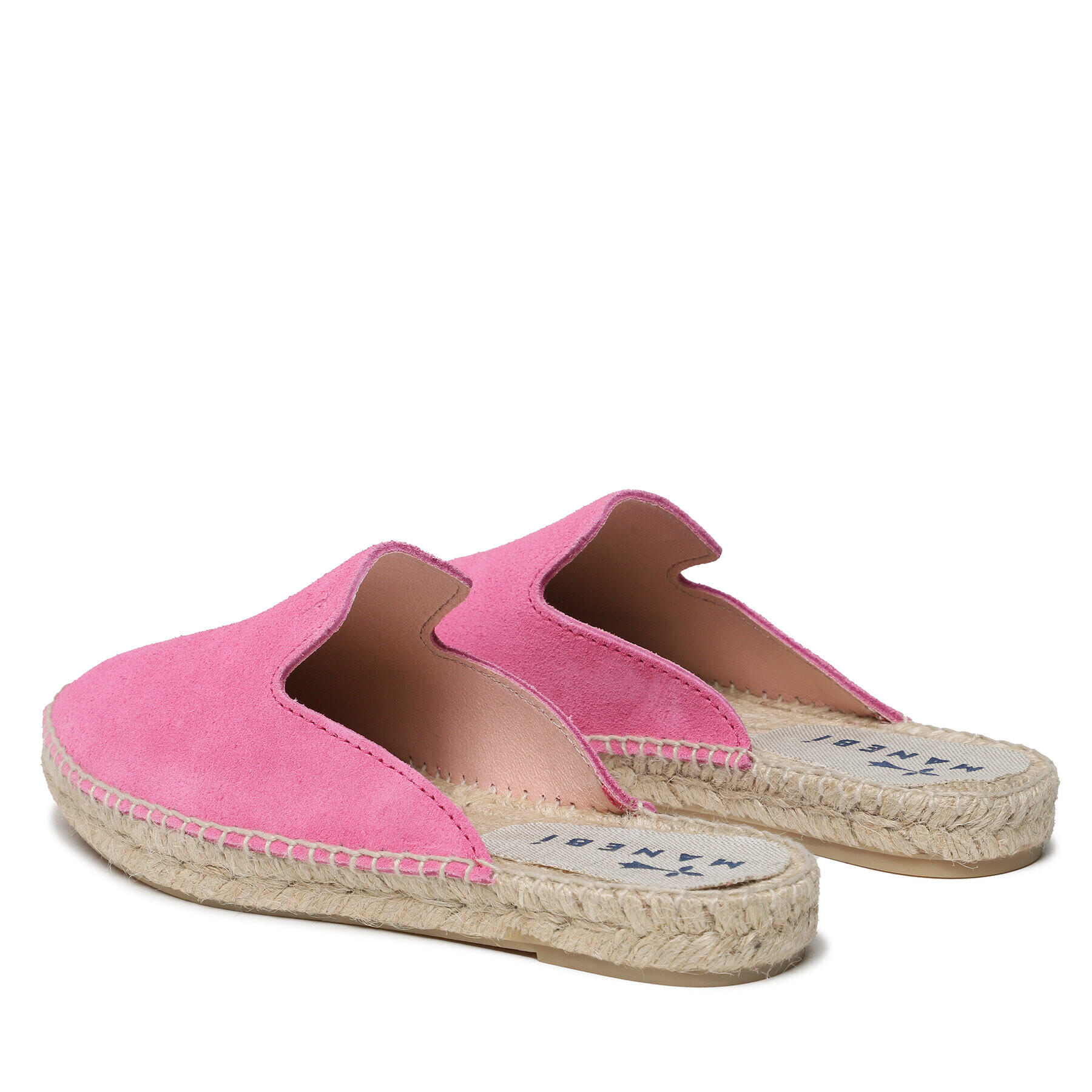 Manebi Espadrile Suede Mules R 3.6 M0 Roza - Pepit.si