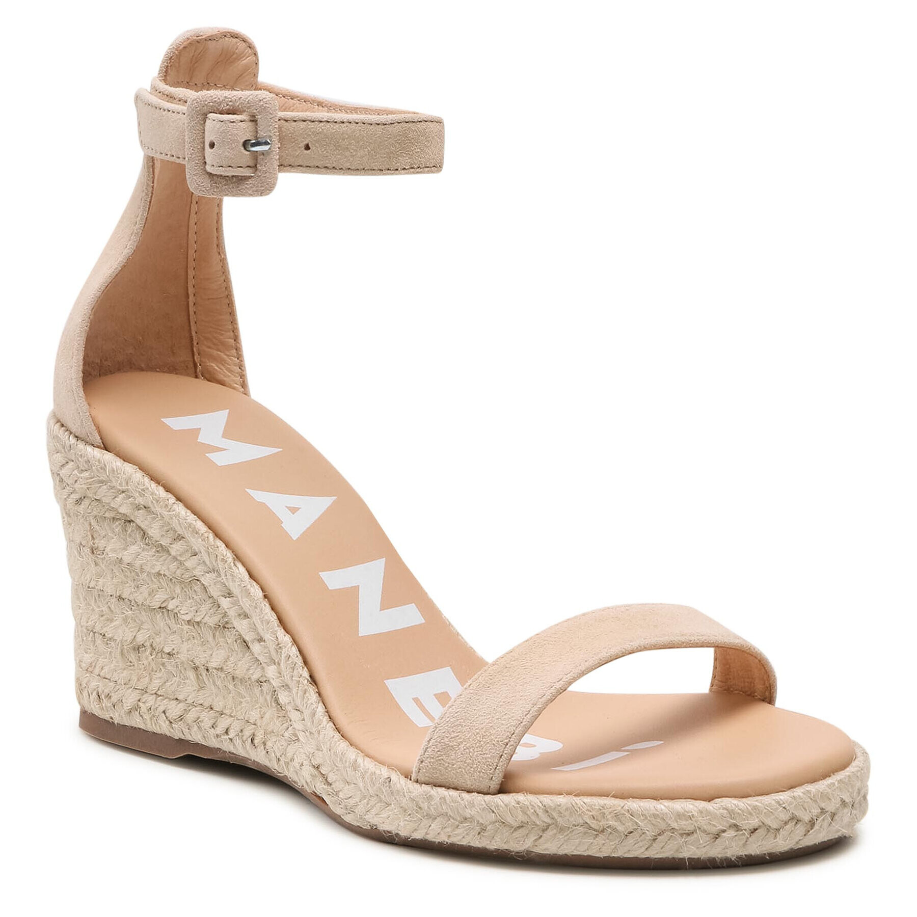 Manebi Espadrile Wedge Sandals M 1.1 Wg Bež - Pepit.si