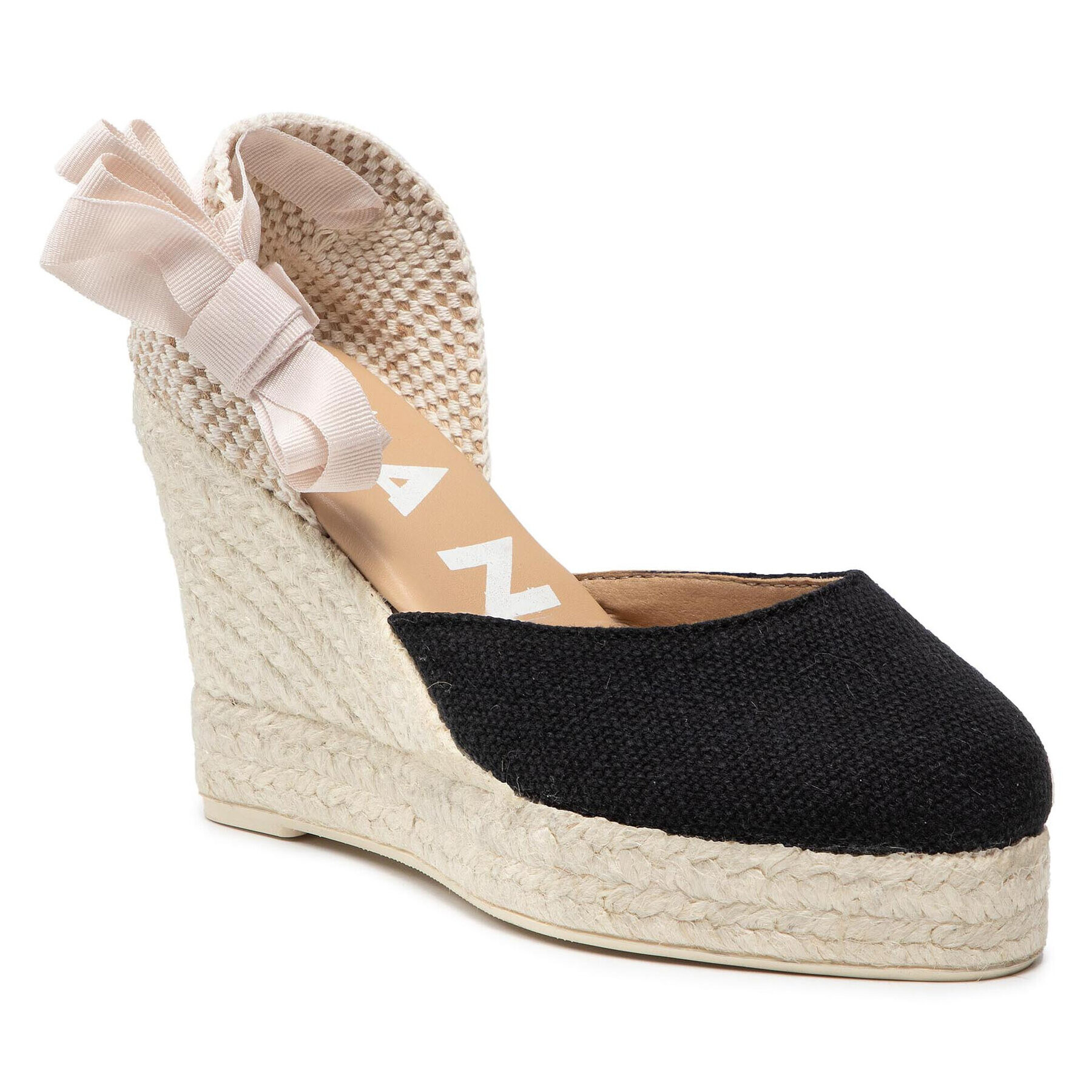 Manebi Espadrile Wedge Valenciana O 4.9 Črna - Pepit.si