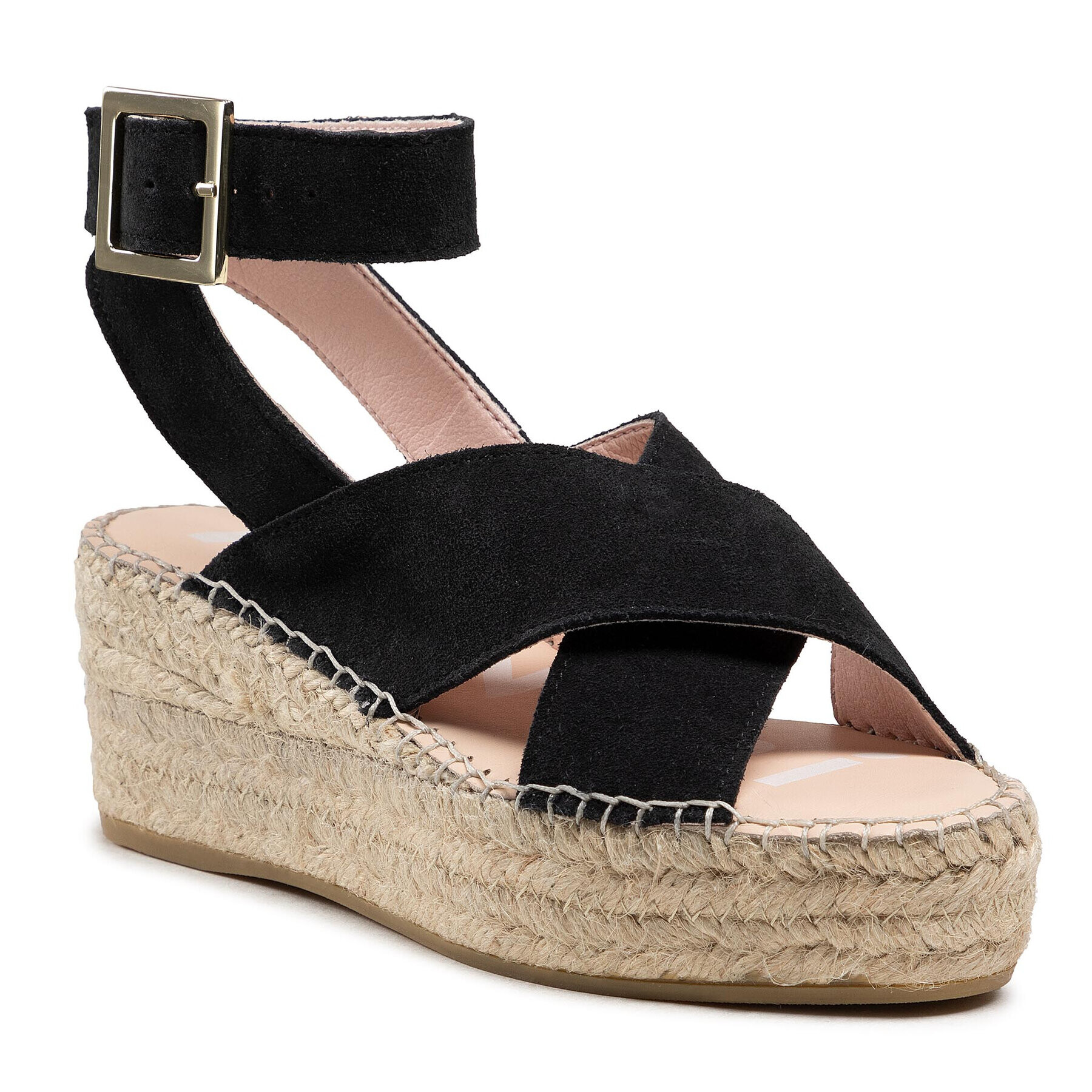 Manebi Espadrile Wedges W Belt K 1.0 Wb Črna - Pepit.si