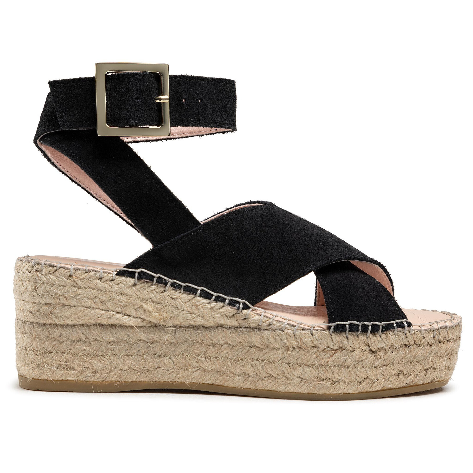 Manebi Espadrile Wedges W Belt K 1.0 Wb Črna - Pepit.si