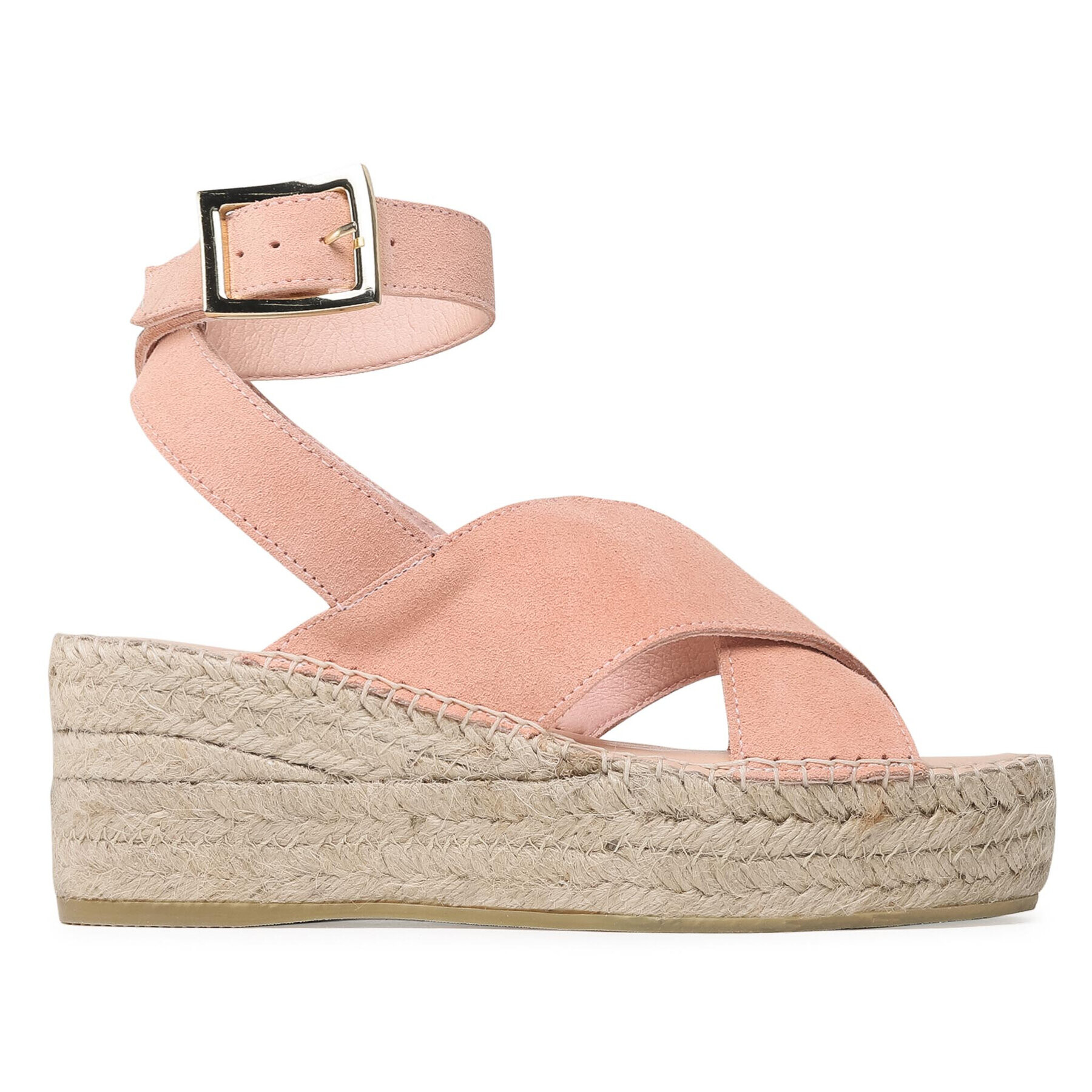 Manebi Espadrile Wedges W Belt W 1.4 Wb Roza - Pepit.si