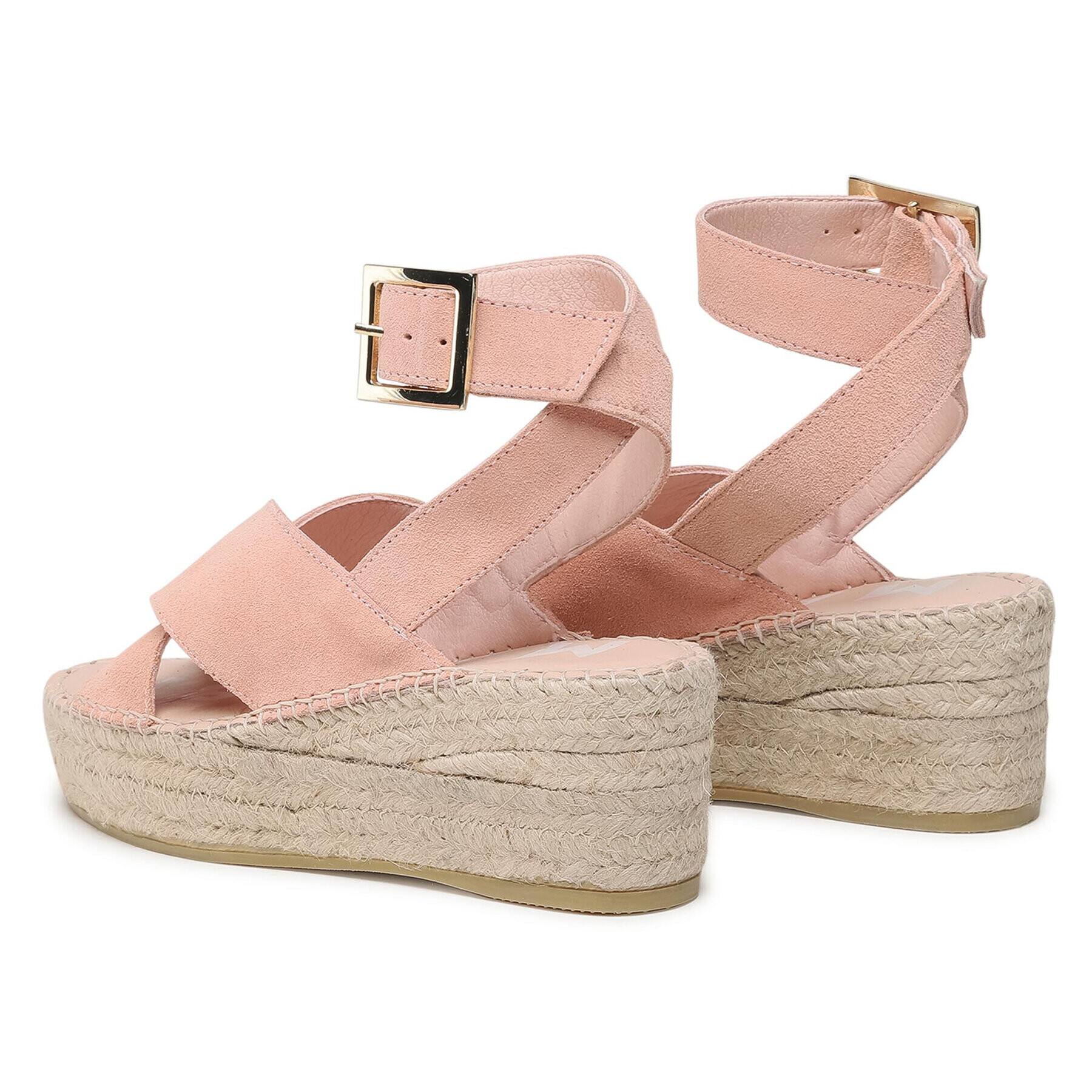 Manebi Espadrile Wedges W Belt W 1.4 Wb Roza - Pepit.si