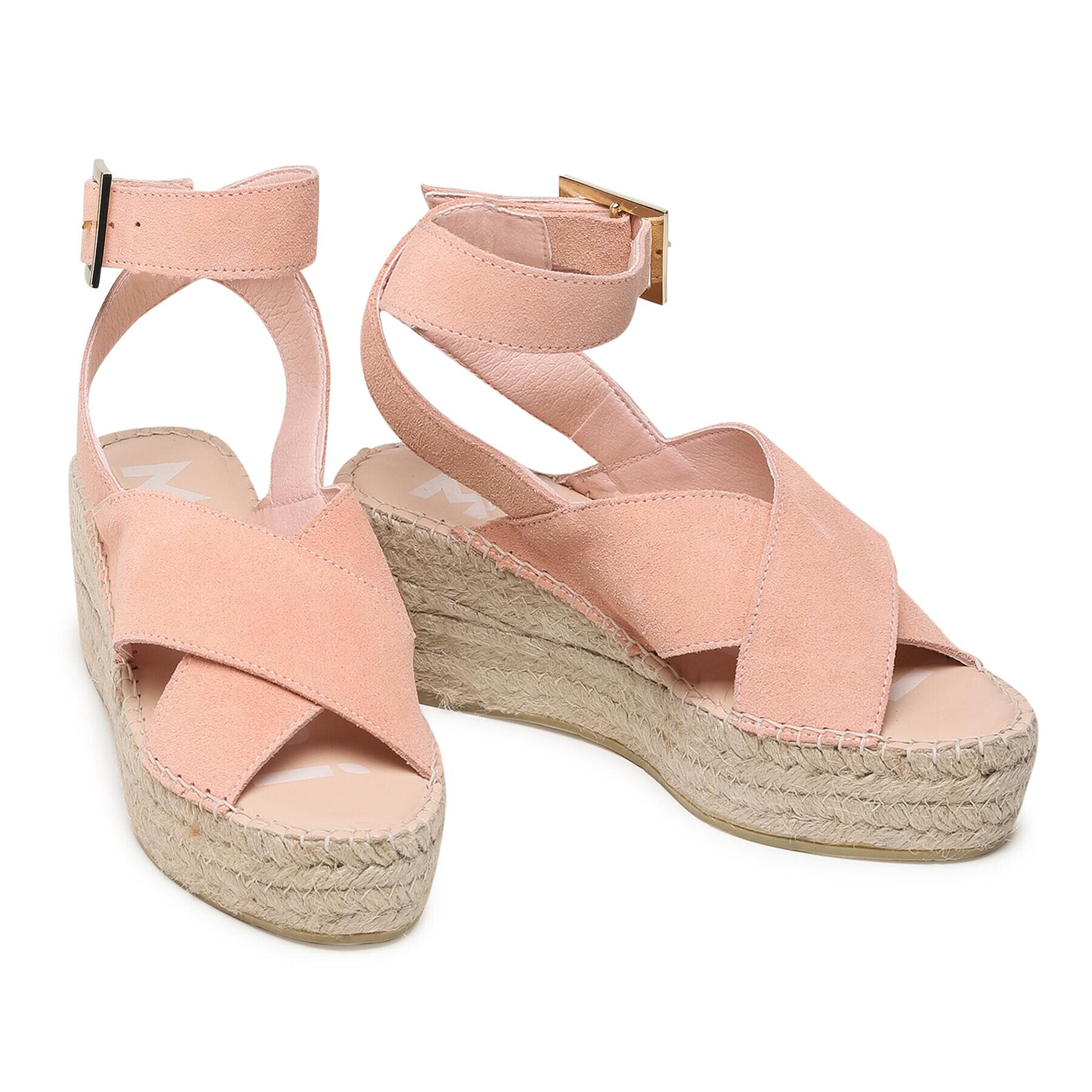 Manebi Espadrile Wedges W Belt W 1.4 Wb Roza - Pepit.si