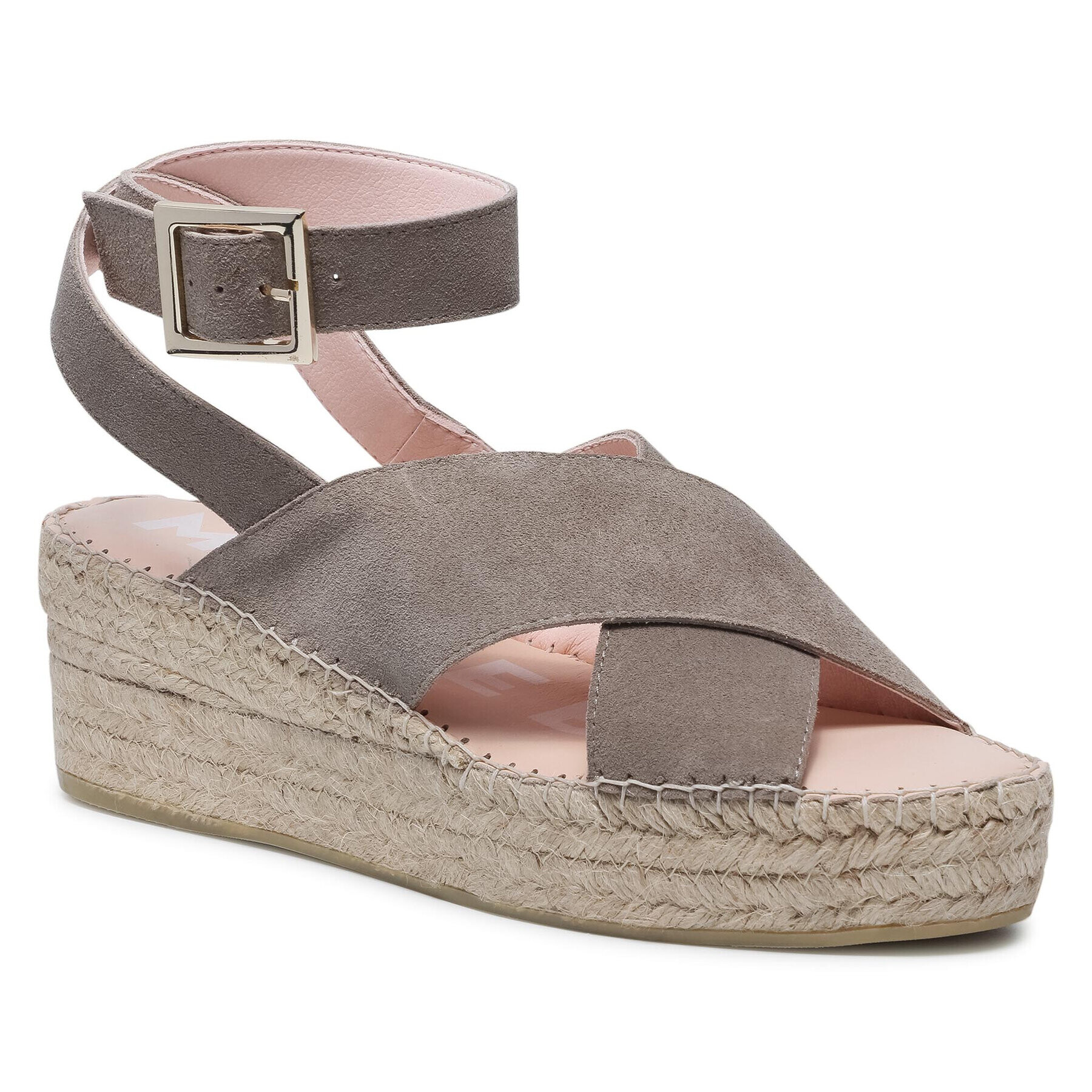 Manebi Espadrile Wedges W Belt W 1.9 Wb Siva - Pepit.si