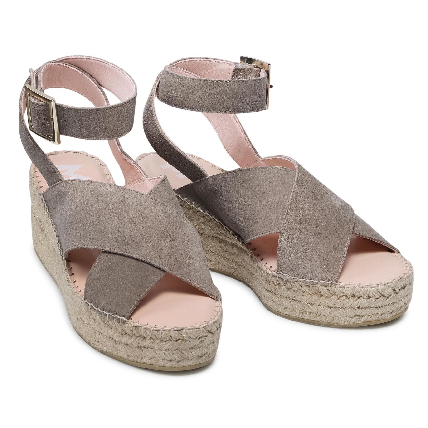 Manebi Espadrile Wedges W Belt W 1.9 Wb Siva - Pepit.si