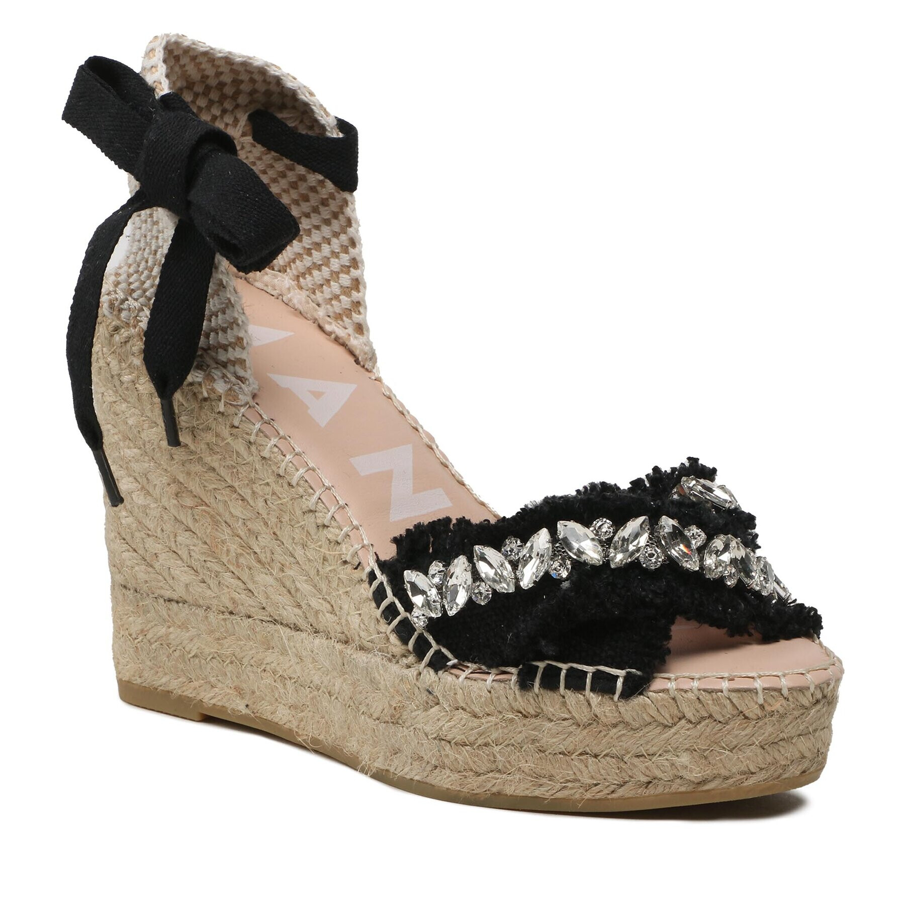 Manebi Espadrile X Wedges Valenciana G 4.2 WF Črna - Pepit.si